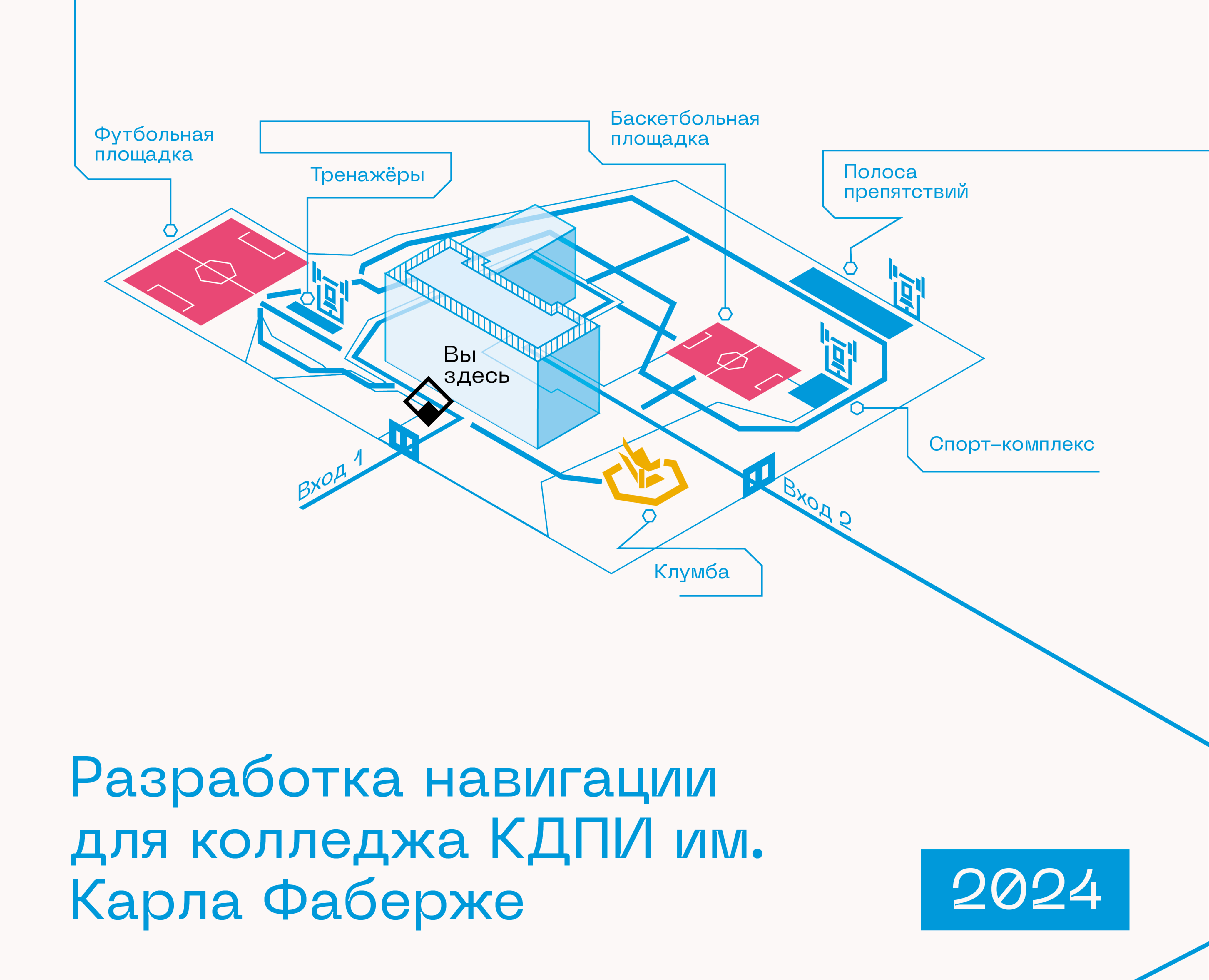 Разработка навигации для учреждения — Графика, Архитектура на Dprofile