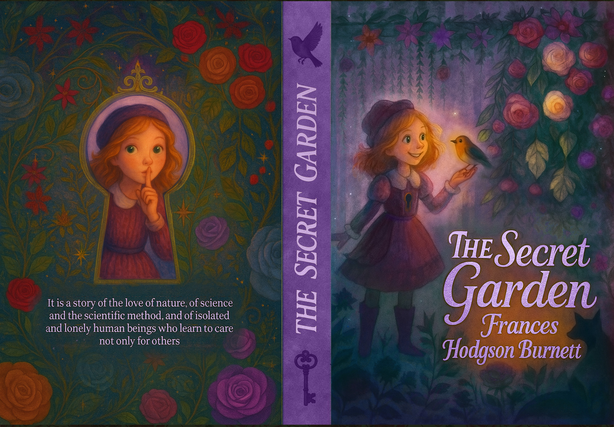 Обложка для книги «Таинственный сад»|акварельная иллюстрация — Изображение №7 — Иллюстрация, Графика на Dprofile