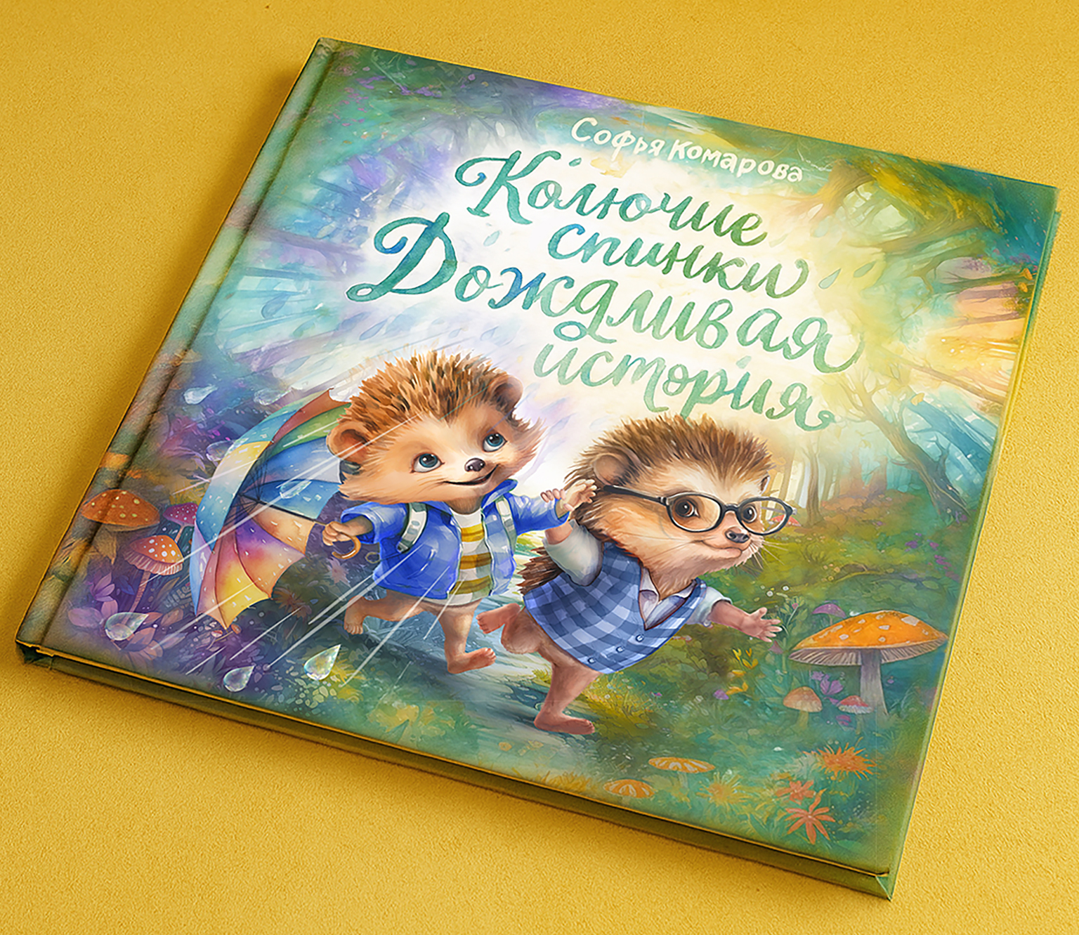 Детская книга про ёжиков: дизайн и иллюстрации — Изображение №1 — Иллюстрация, Графика на Dprofile