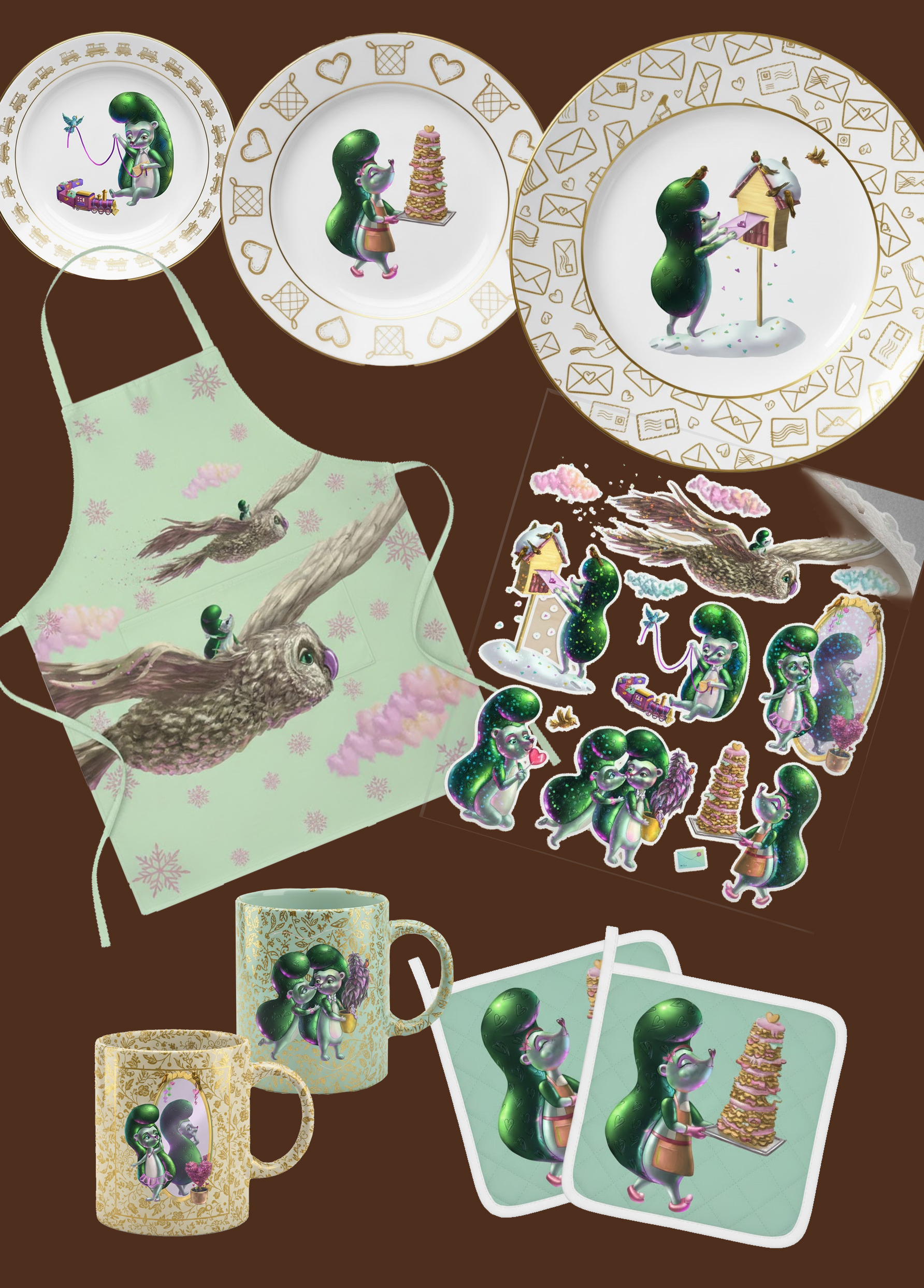 Зимняя ностальгия: авторские новогодние персонажи — Изображение №10 — Иллюстрация на Dprofile