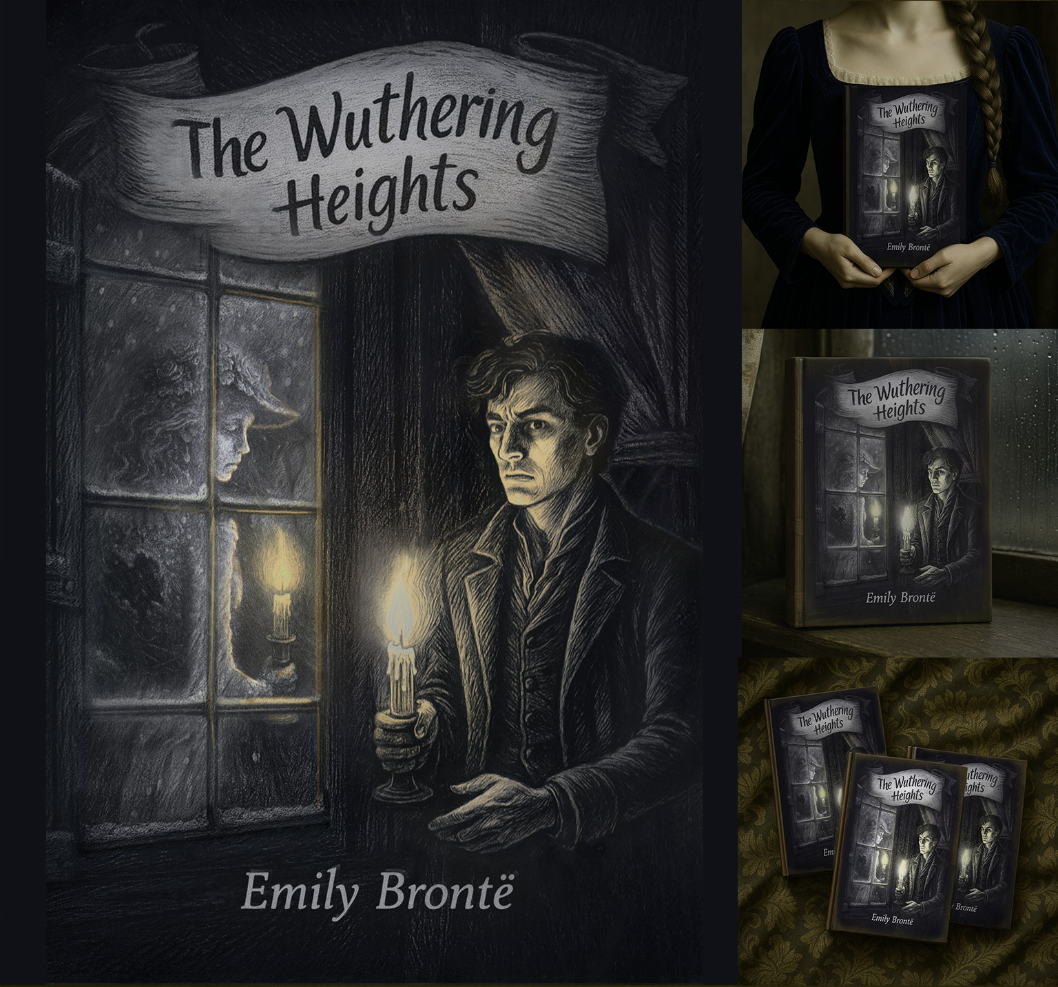 Грозовой Перевал|Обложка для книги, цифровая иллюстрация — Изображение №6 — Брендинг, Графика на Dprofile