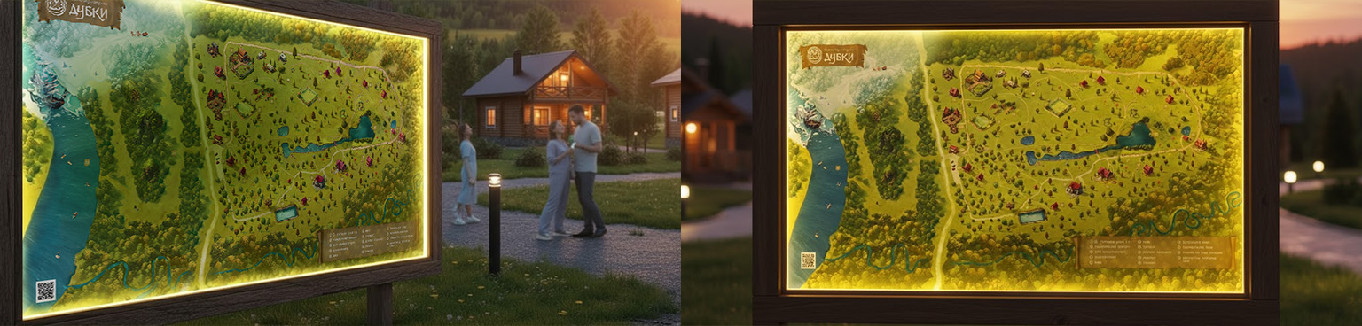 Иллюстрированная фэнтези-карта для парк-отеля (3 метра) — Изображение №4 — Брендинг, Иллюстрация на Dprofile