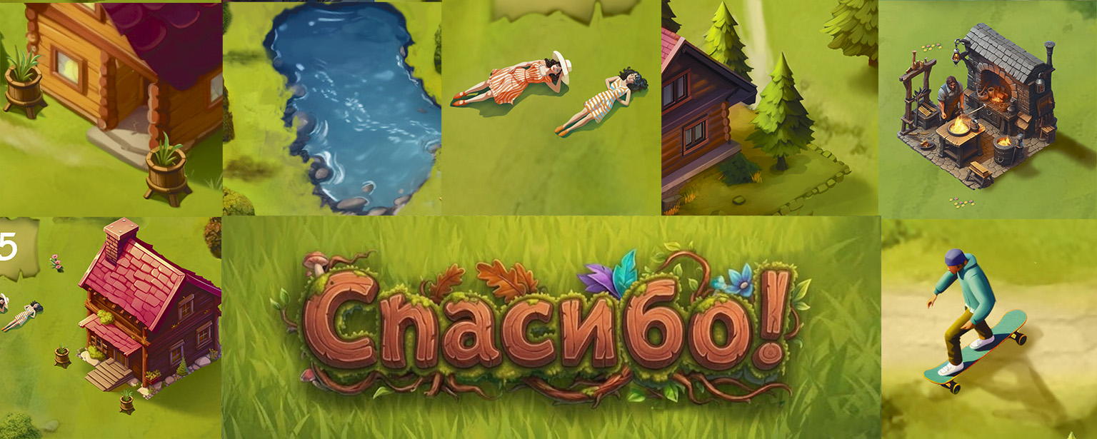 Иллюстрированная фэнтези-карта для парк-отеля (3 метра) — Изображение №11 — Брендинг, Иллюстрация на Dprofile