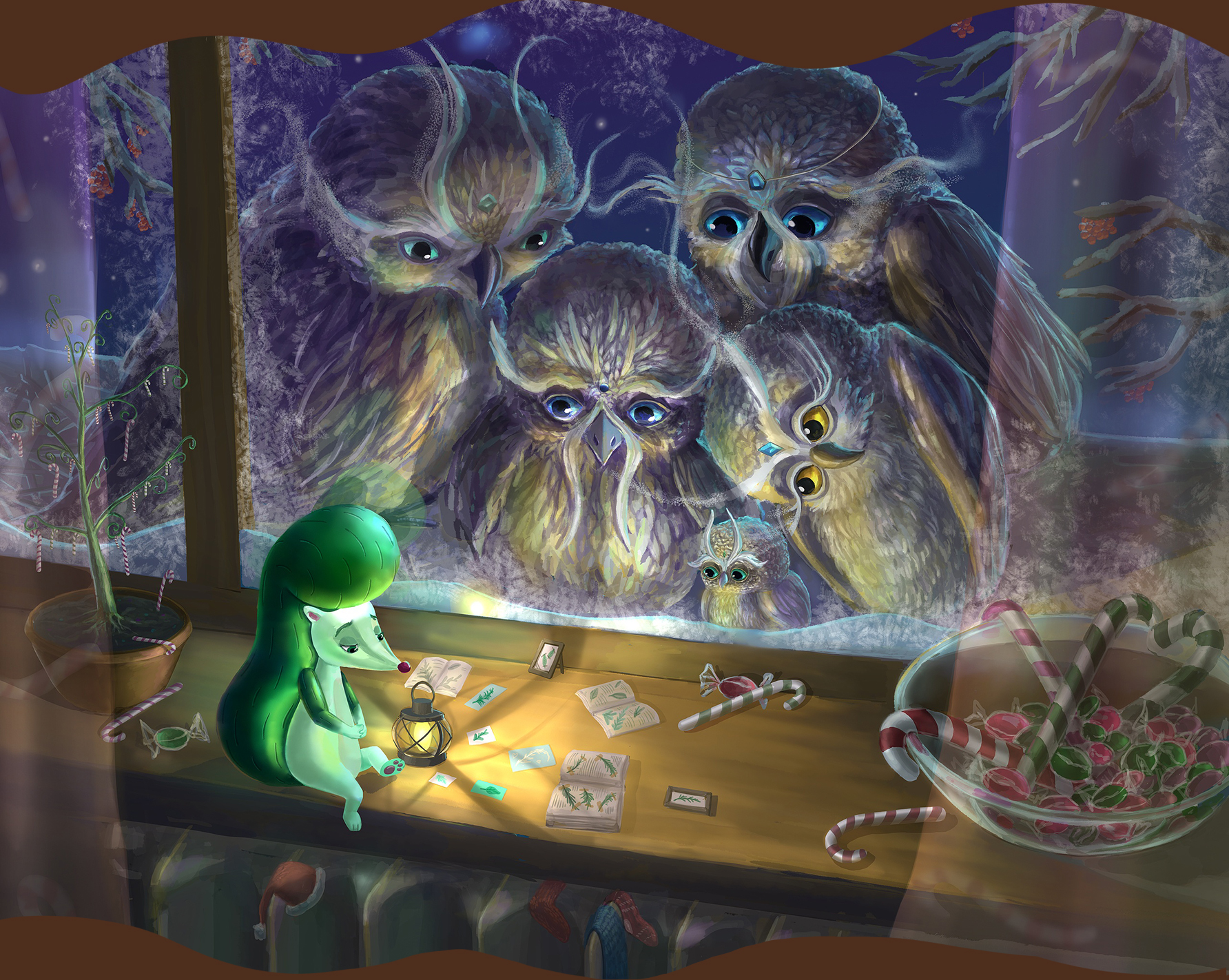 Зимняя ностальгия: авторские новогодние персонажи — Изображение №7 — Иллюстрация на Dprofile