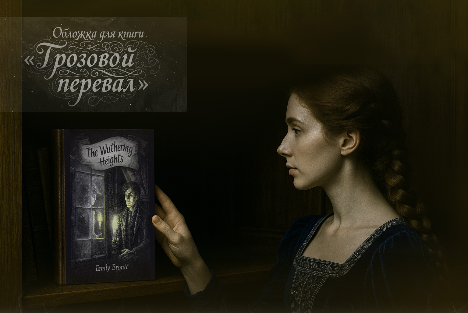 Грозовой Перевал|Обложка для книги, цифровая иллюстрация — Изображение №1 — Брендинг, Графика на Dprofile