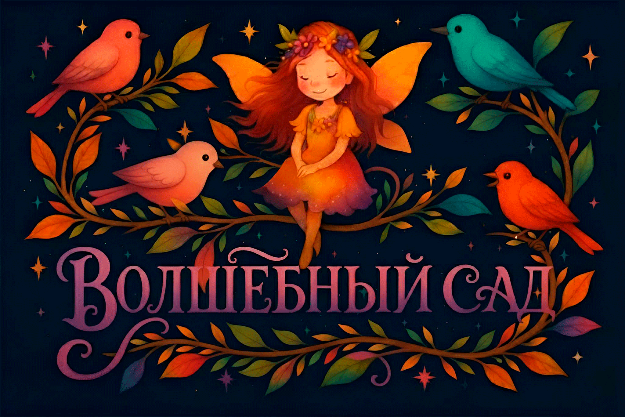 Зачарованный сад: бесшовные акварельные паттерны — Изображение №1 — Иллюстрация, Анимация на Dprofile