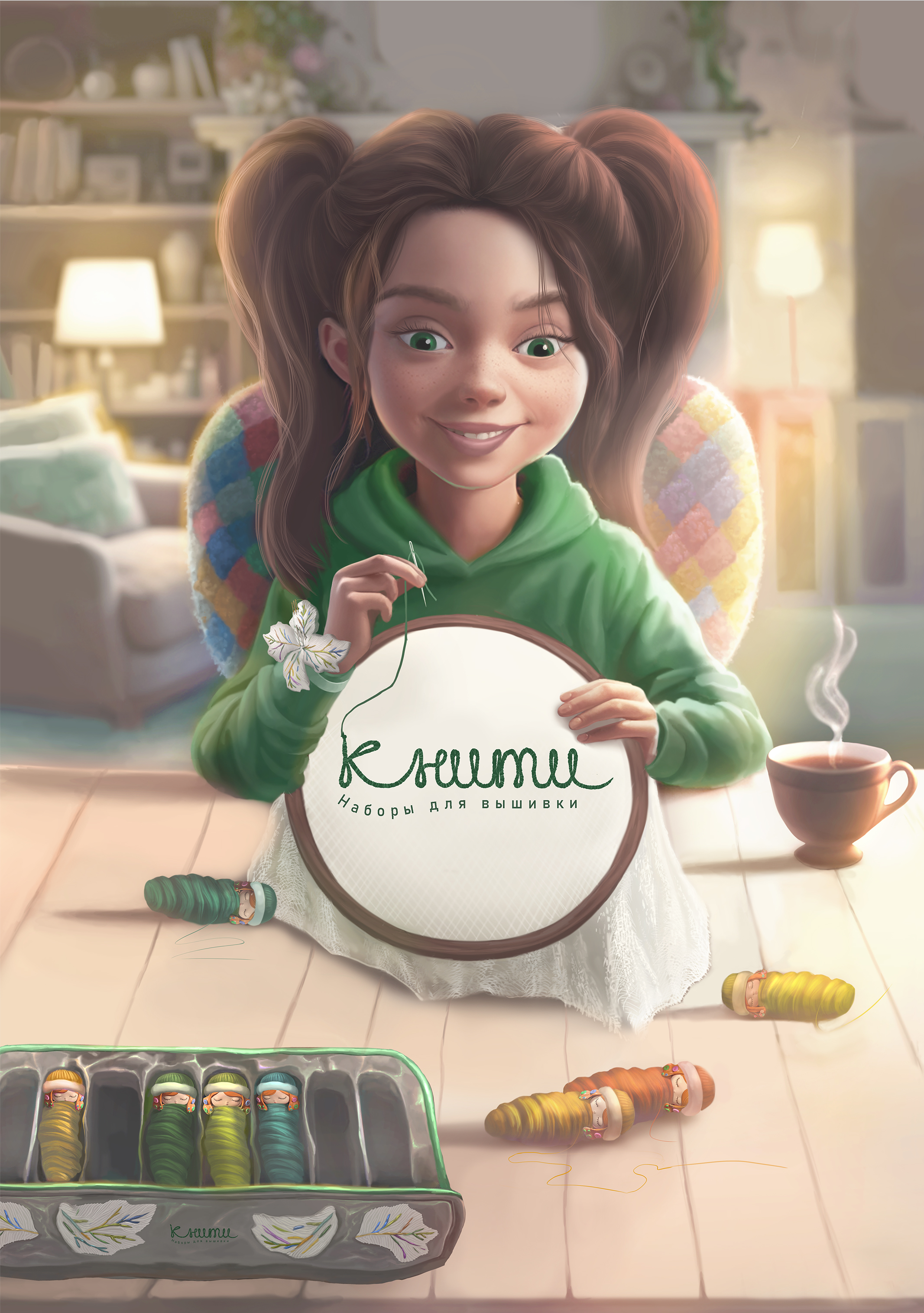 Книти: айдентика и персонаж для наборов творчества — Изображение №1 — Брендинг на Dprofile