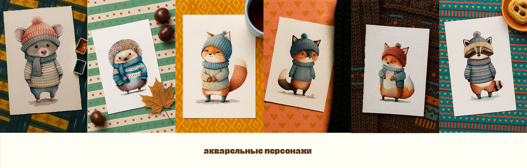 Лесные сказки: концепт детской коллекции свитеров — Изображение №4 — Иллюстрация на Dprofile