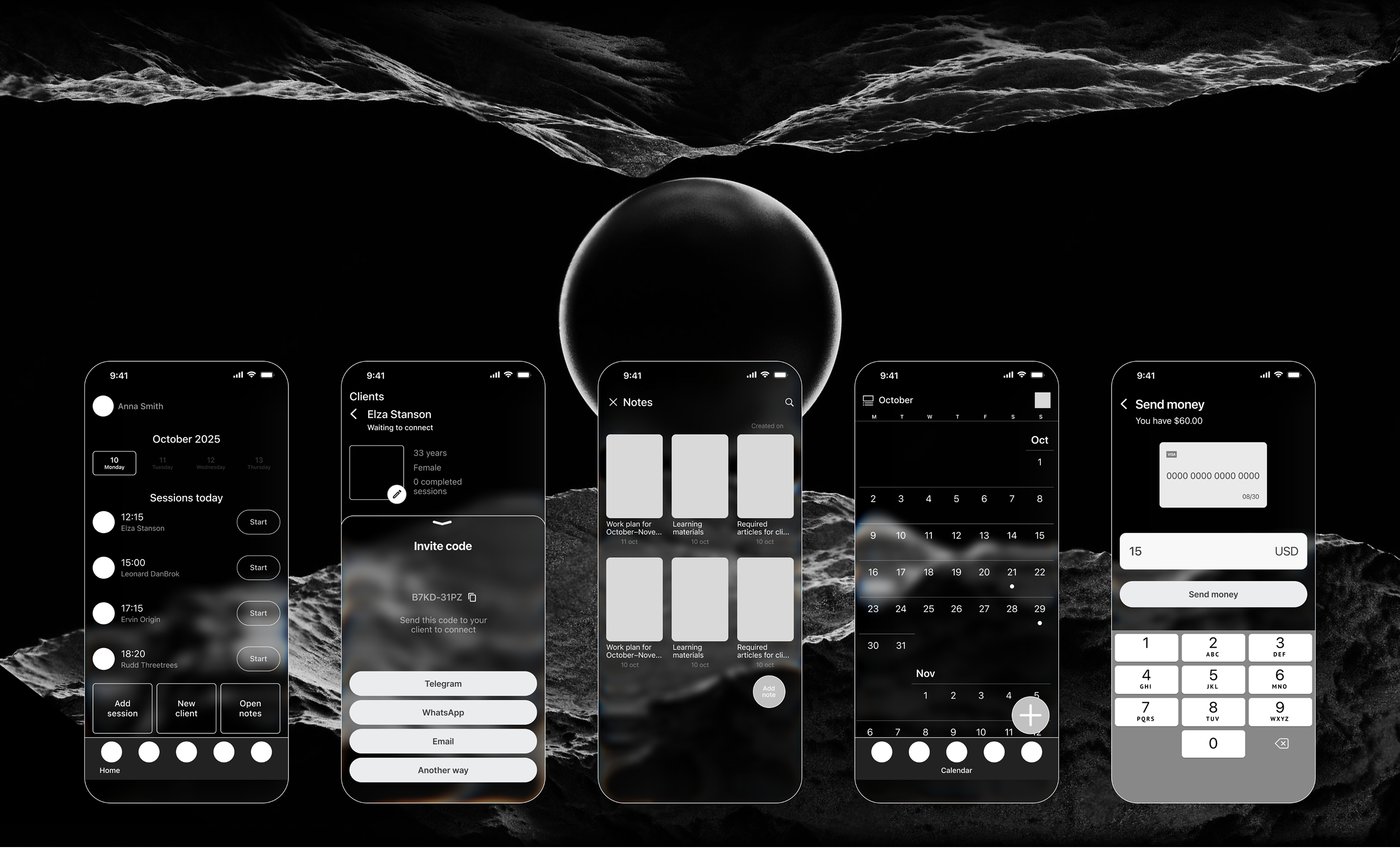 Omi - мобильное приложение для психологов и клиентов — Изображение №14 — Интерфейсы на Dprofile