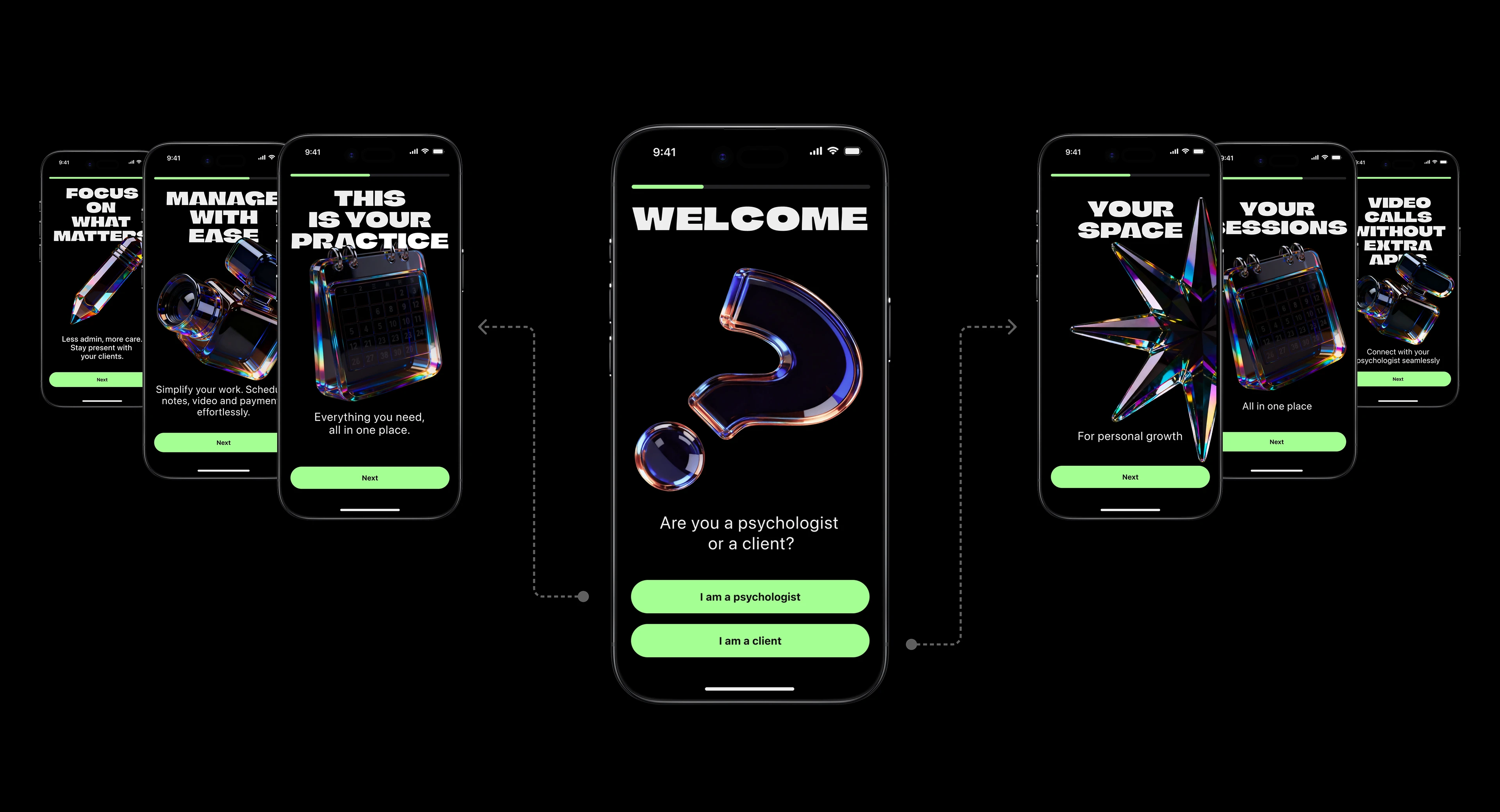 Omi - мобильное приложение для психологов и клиентов — Изображение №5 — Интерфейсы на Dprofile