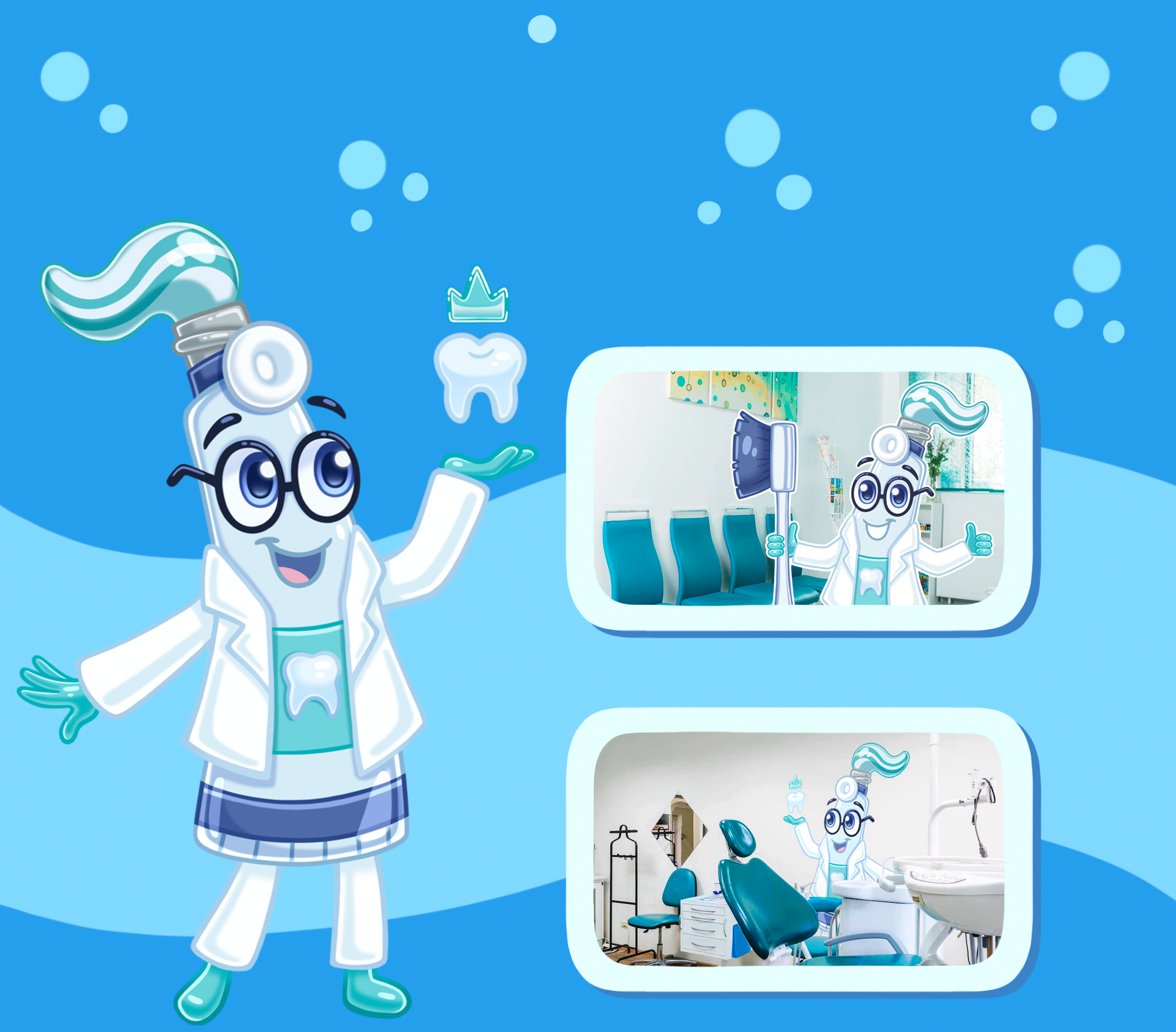 Бренд-персонаж для Семейной Стоматологии — Изображение №6 — Брендинг, Иллюстрация на Dprofile