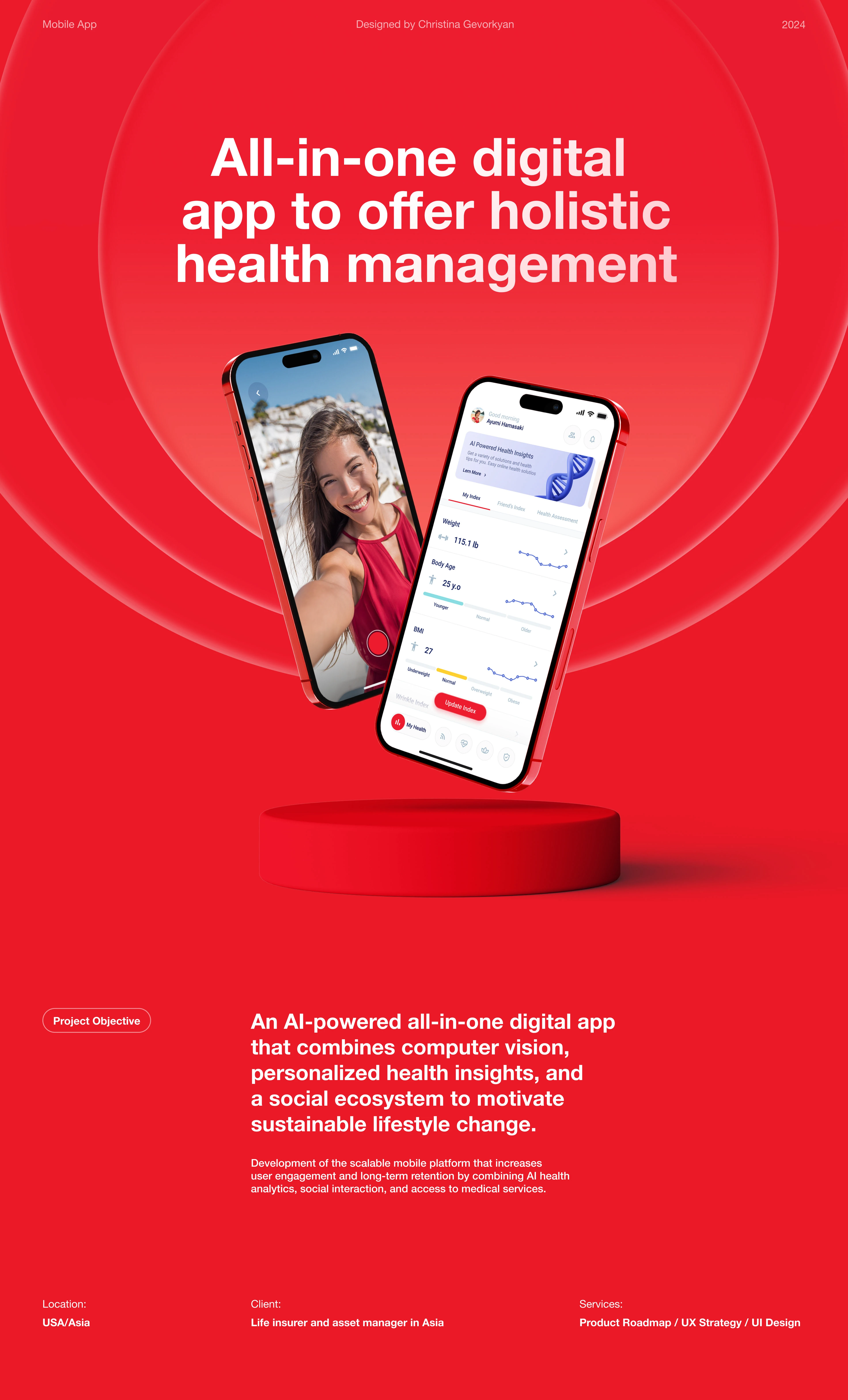 AI-Driven Mobile Health App | UX/UI Design — Изображение №1 — Интерфейсы на Dprofile