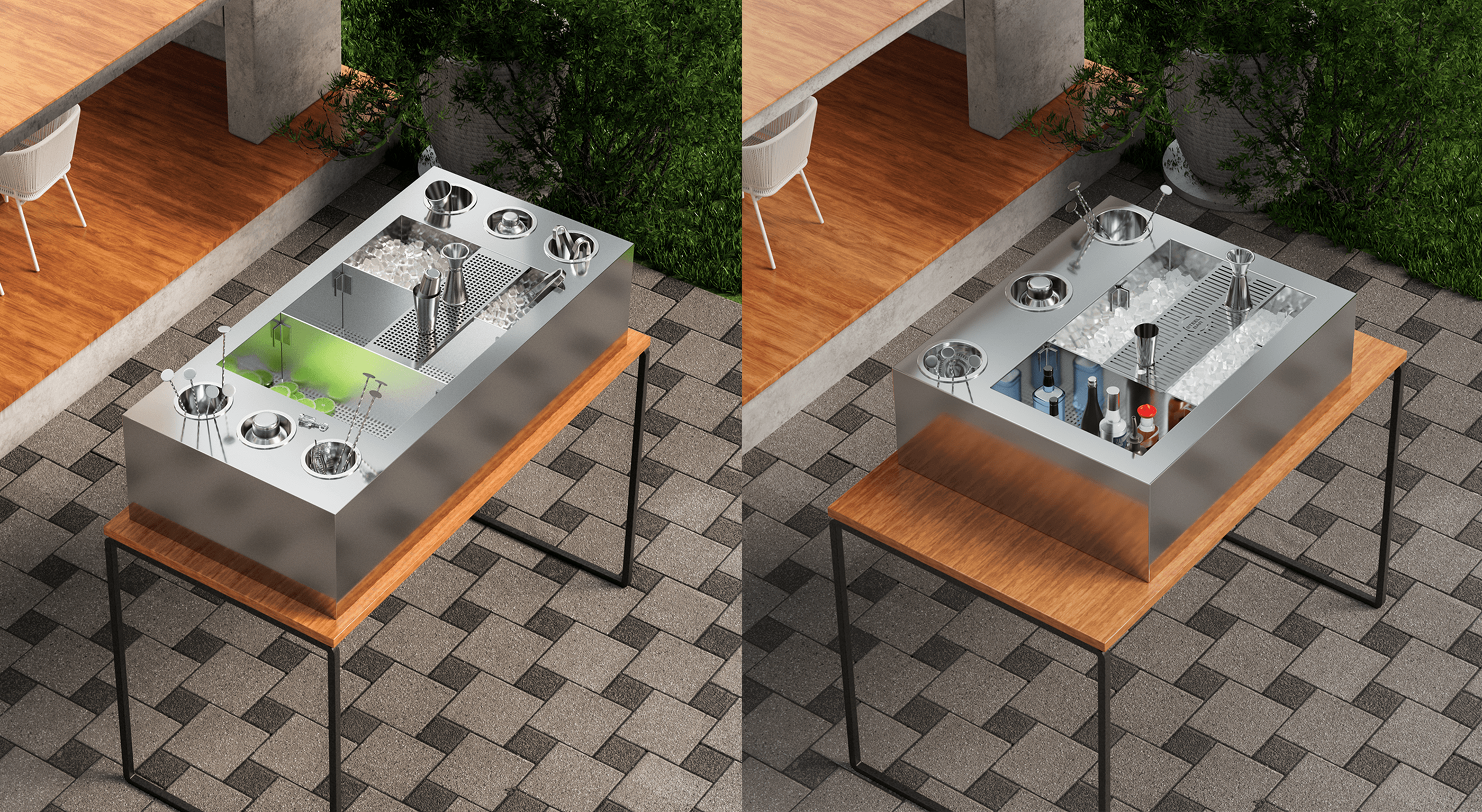 Steel Bar — Визуализация мобильной барной станции — Изображение №3 — Иллюстрация, 3D на Dprofile