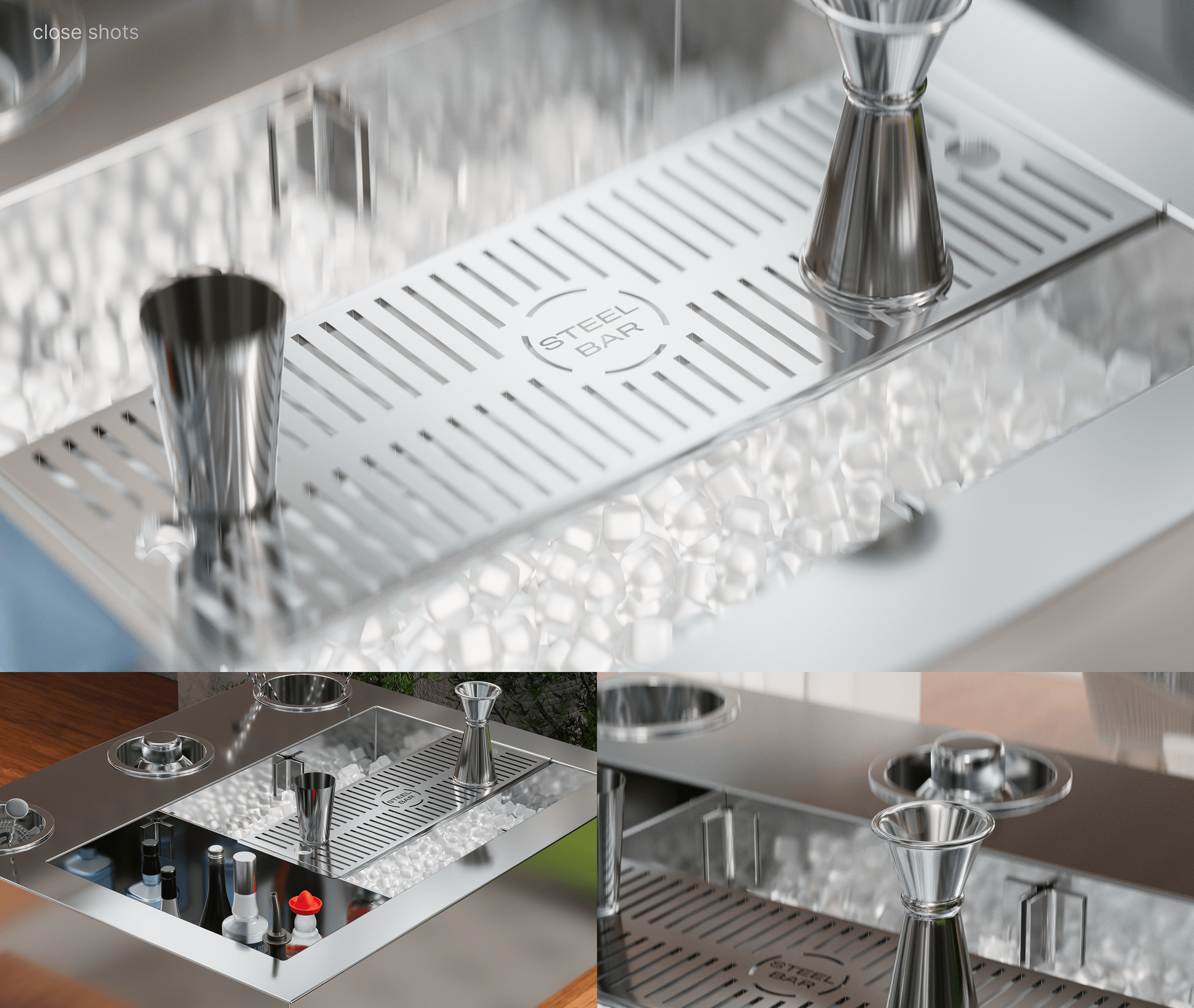 Steel Bar — Визуализация мобильной барной станции — Изображение №5 — Иллюстрация, 3D на Dprofile