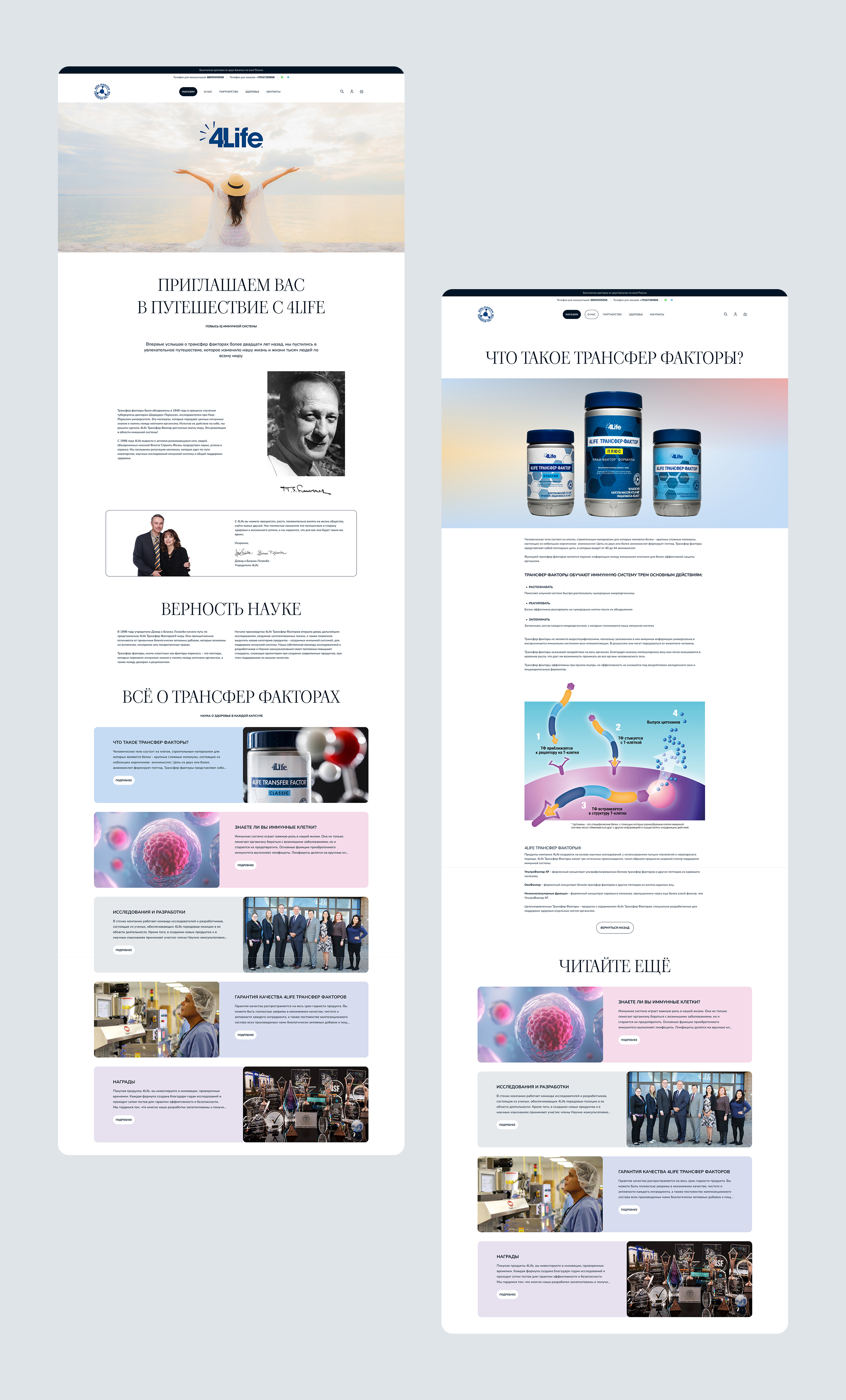 Дизайн для магазина 4Life — Изображение №3 — Интерфейсы на Dprofile
