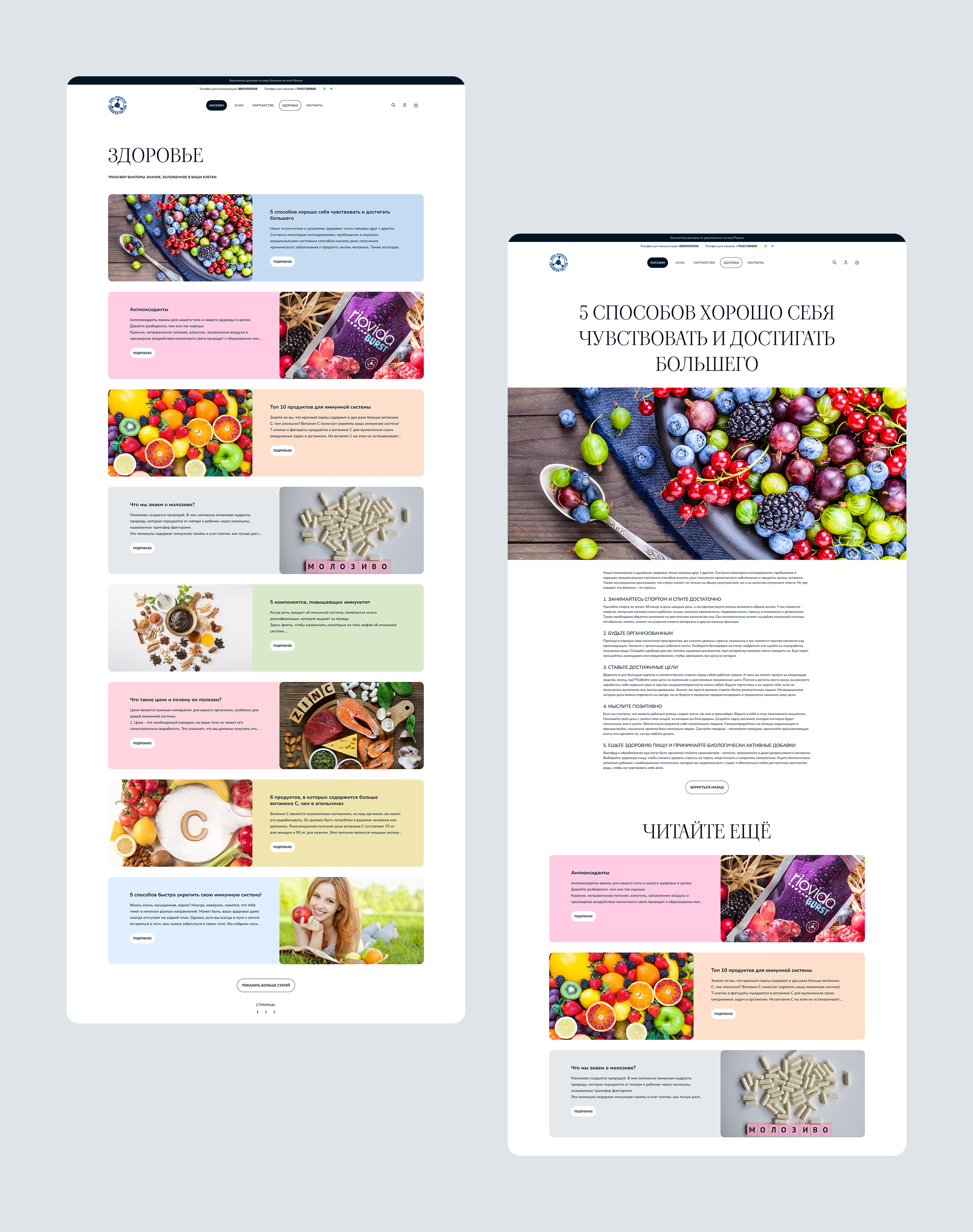 Дизайн для магазина 4Life — Изображение №4 — Интерфейсы на Dprofile