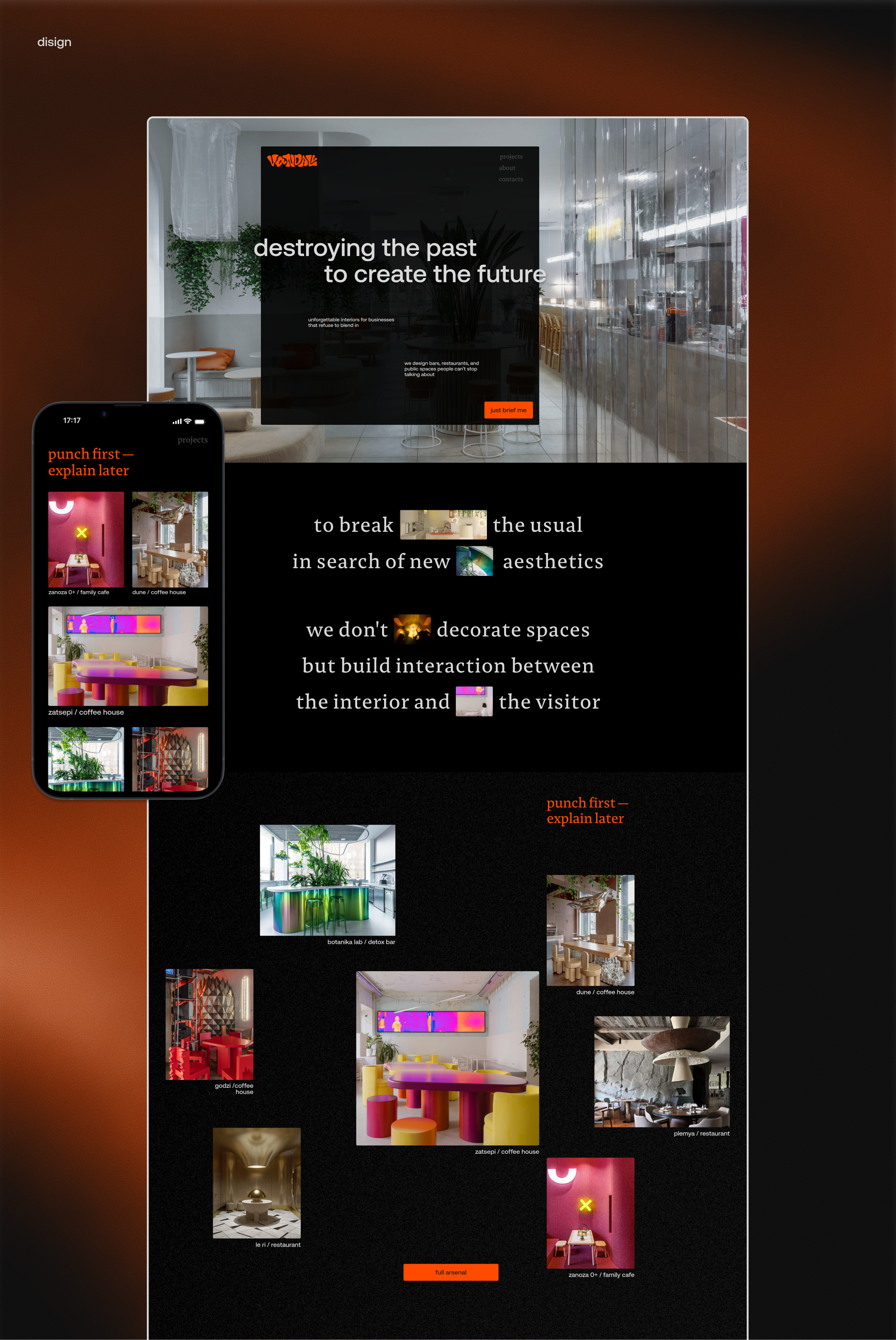 Редизайн сайта архитектурного бюро — Изображение №2 — Интерфейсы, Анимация на Dprofile
