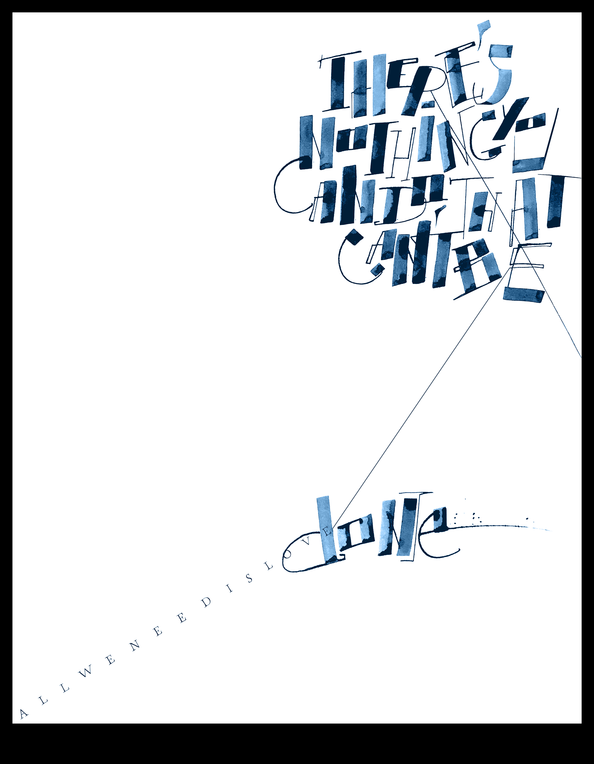 Интерьерный каллиграфический постер — Изображение №1 — Графика на Dprofile