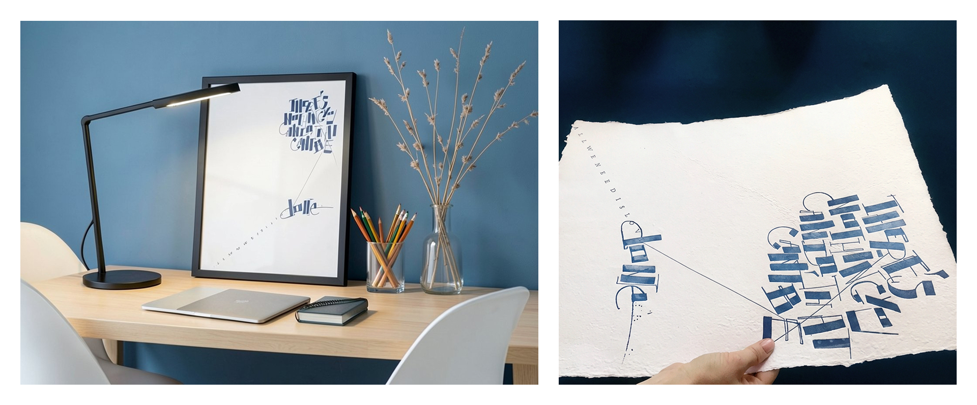 Интерьерный каллиграфический постер — Изображение №9 — Графика на Dprofile