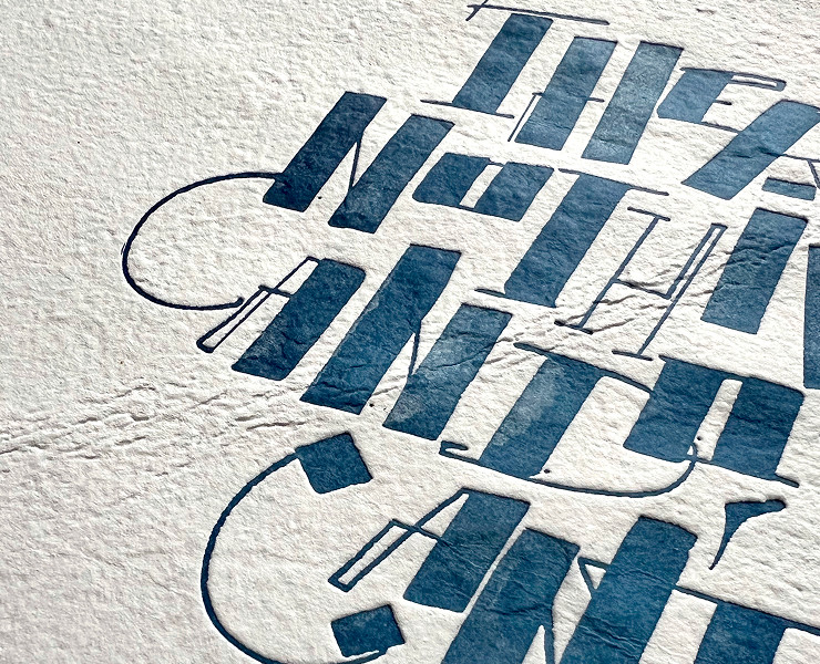 Интерьерный каллиграфический постер на Dprofile