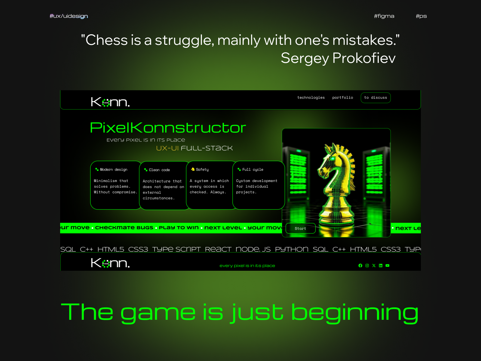 PixelKonnstructor website design — Изображение №6 — Интерфейсы, Брендинг на Dprofile