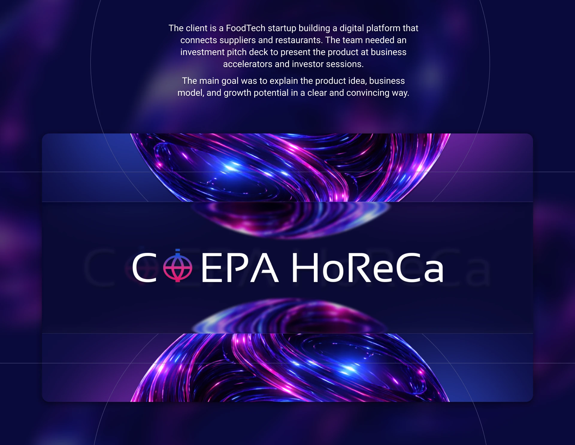 Pitch deck | FoodTech startup — Изображение №3 — Графика, Маркетинг на Dprofile