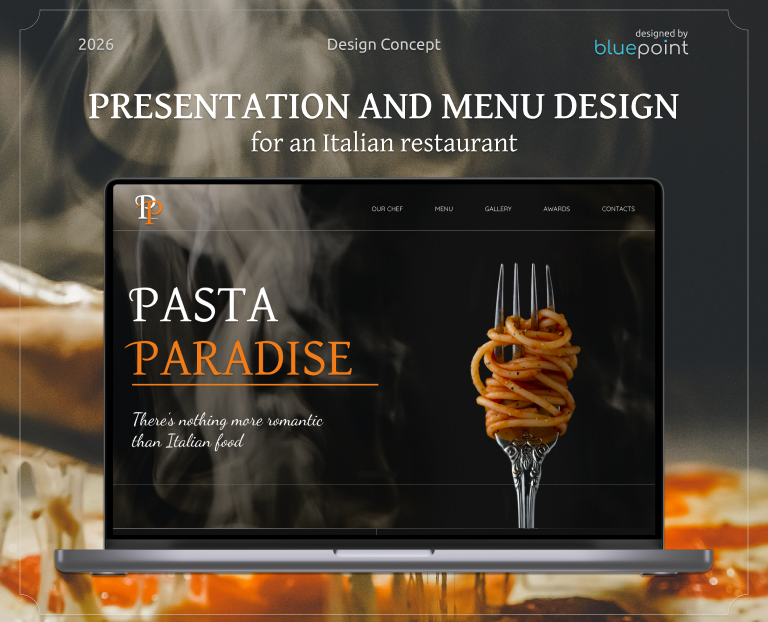 Презентация и меню итальянского ресторана на Dprofile