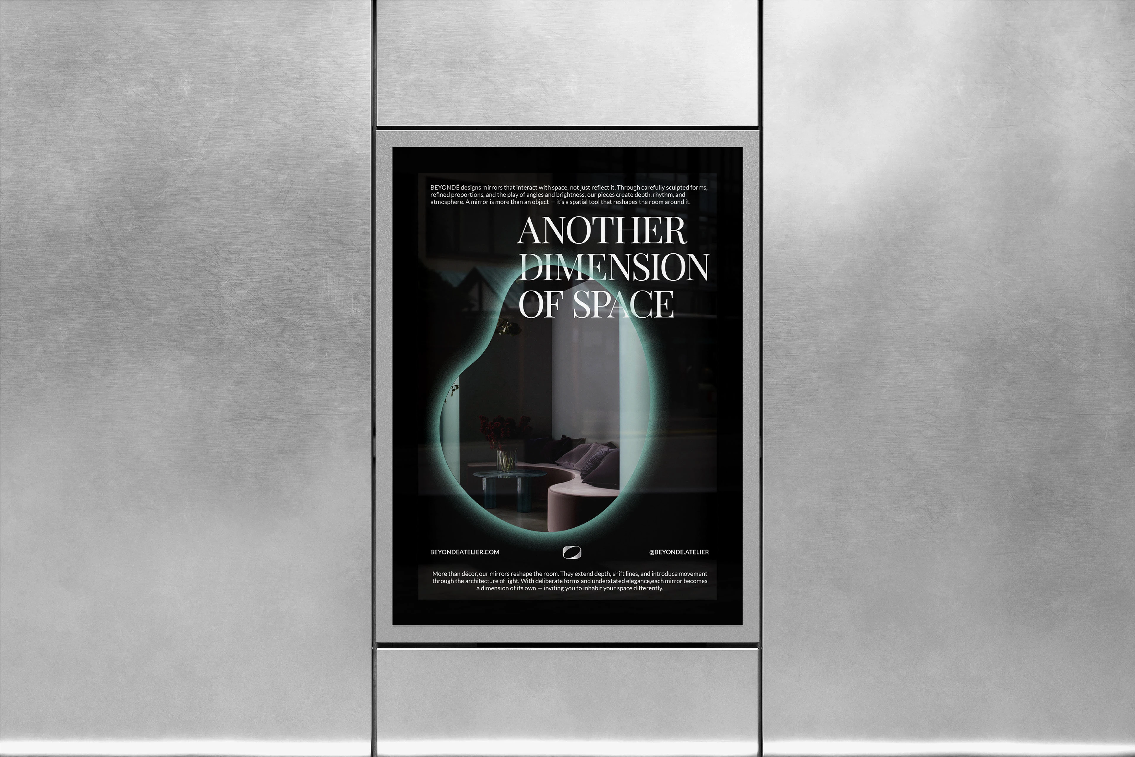 BEYONDÉ | Айдентика для бренда интерьерных зеркал — Изображение №7 — Брендинг, Графика на Dprofile