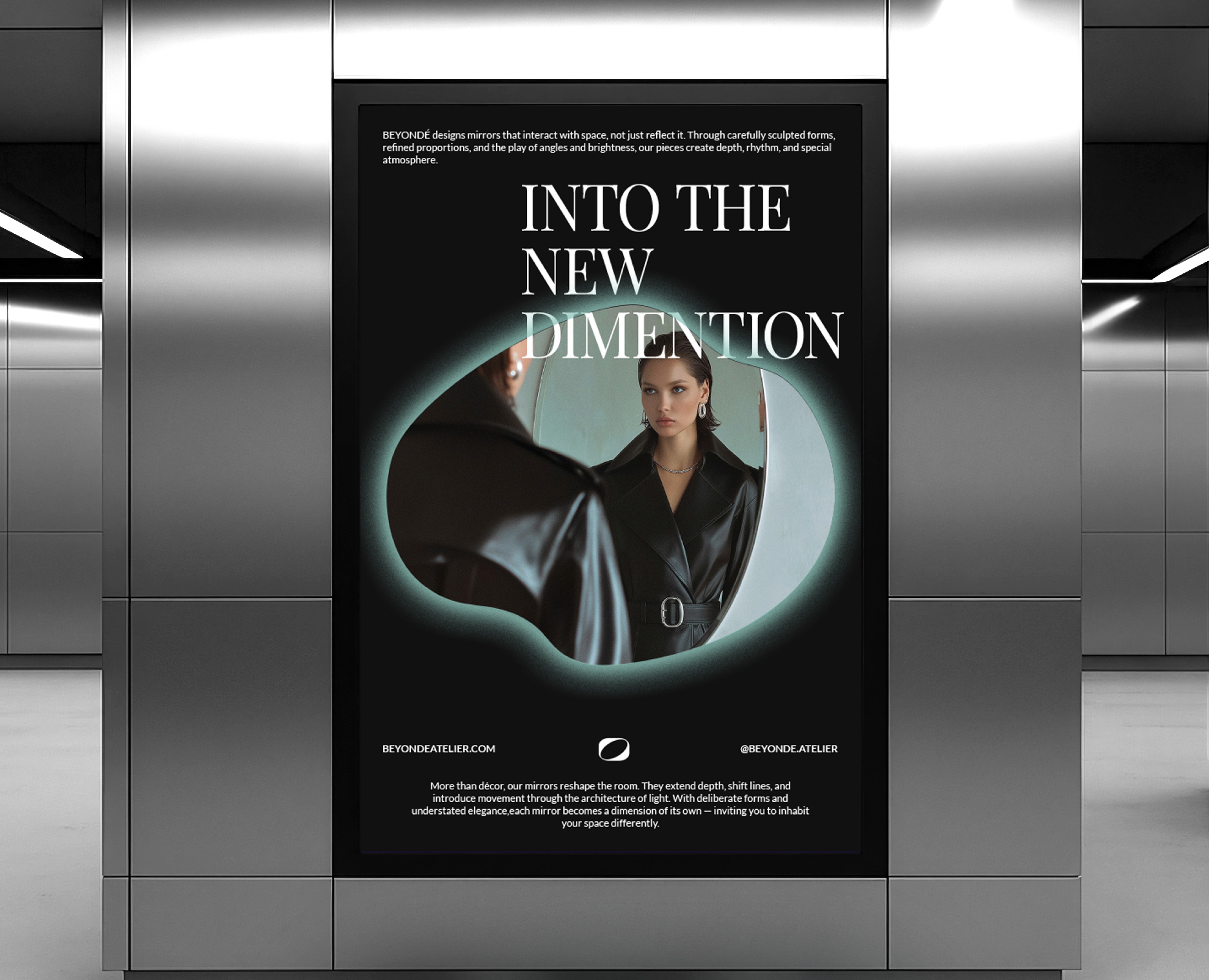 BEYONDÉ | Айдентика для бренда интерьерных зеркал на Dprofile