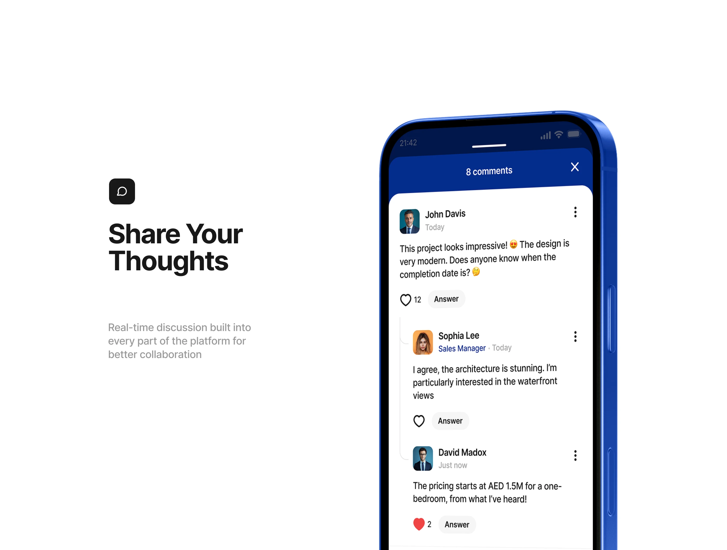 Behomes — Real Estate Mobile App • UX UI — Изображение №11 — Интерфейсы на Dprofile