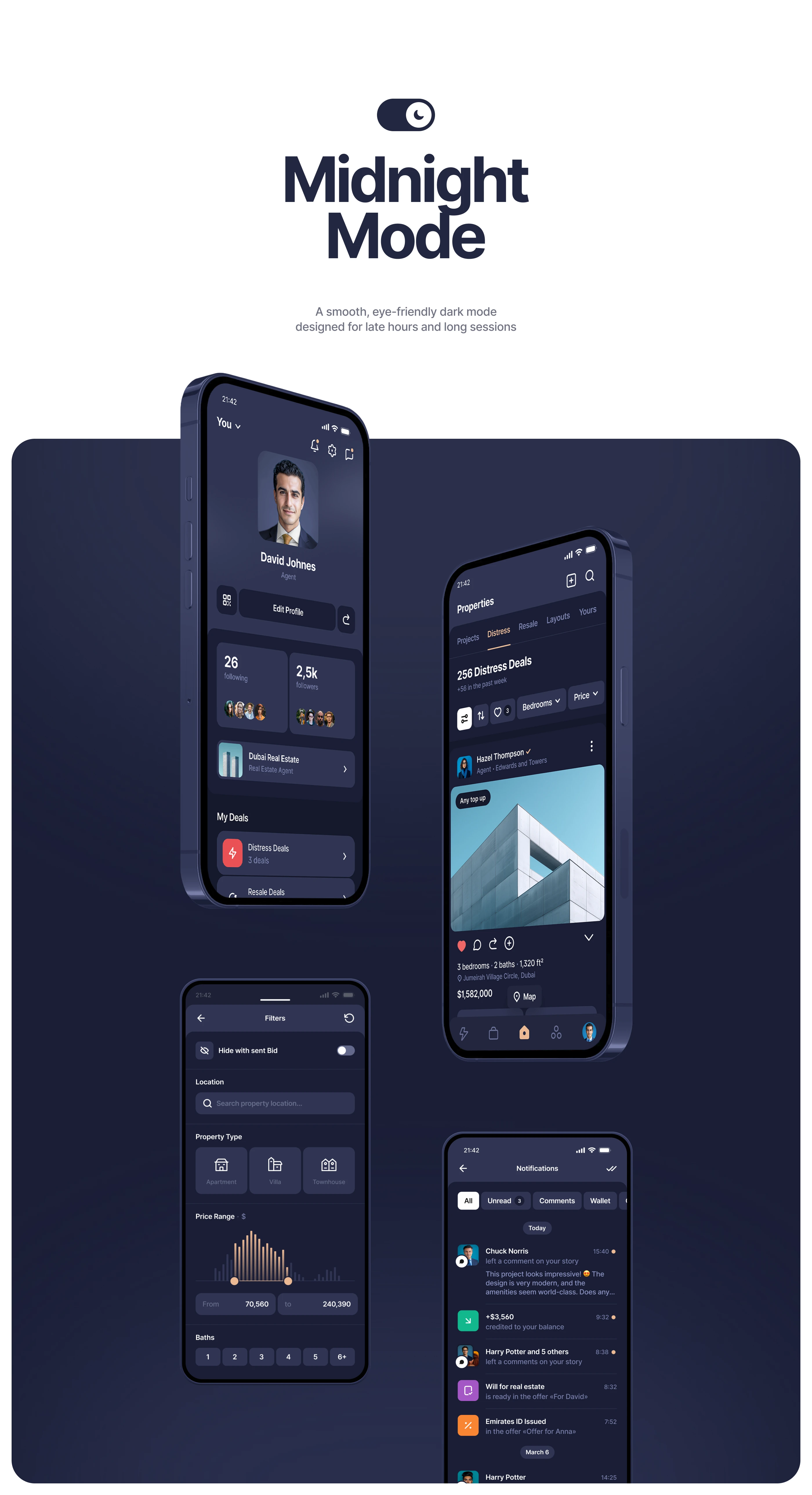 Behomes — Real Estate Mobile App • UX UI — Изображение №26 — Интерфейсы на Dprofile