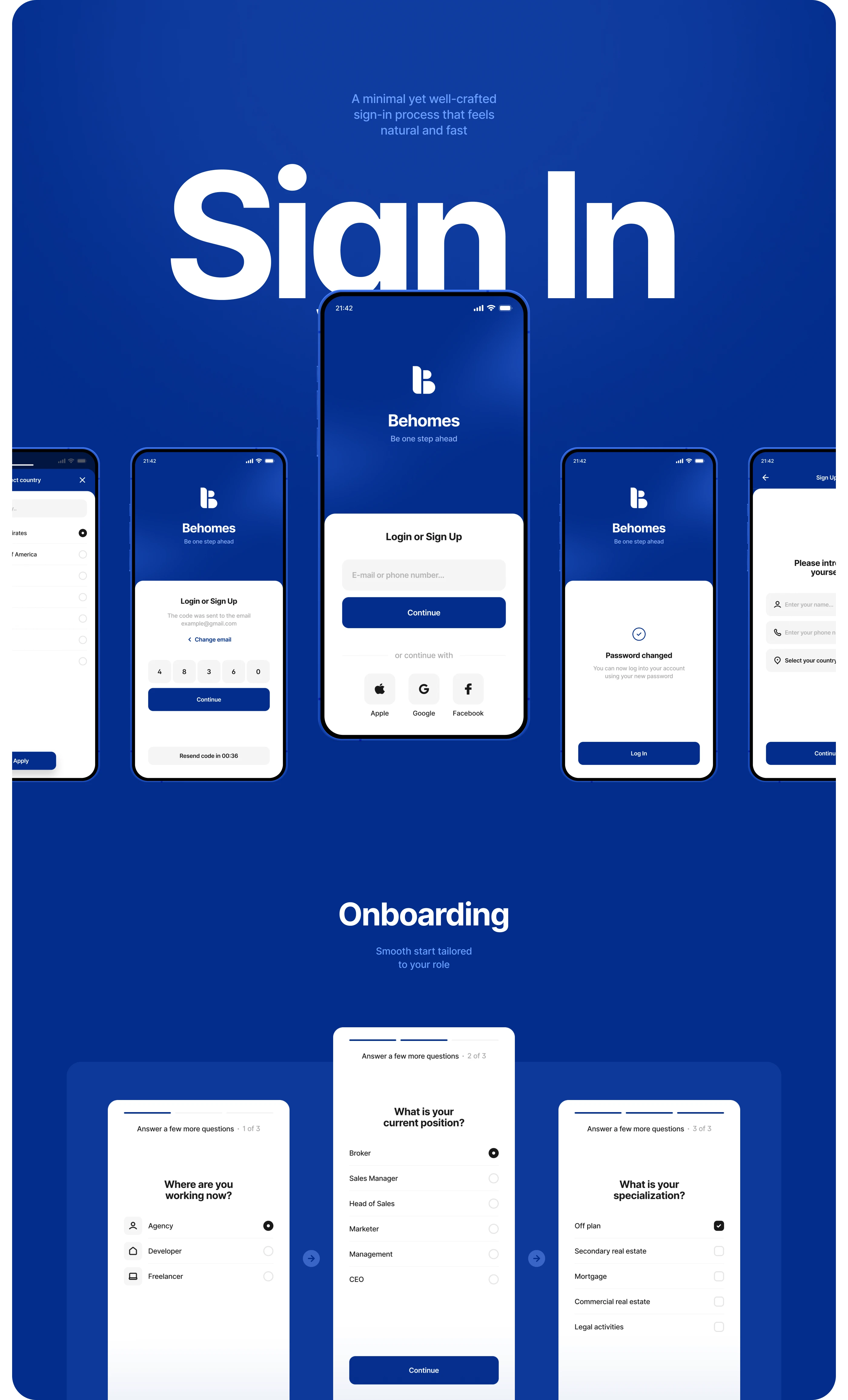 Behomes — Real Estate Mobile App • UX UI — Изображение №3 — Интерфейсы на Dprofile