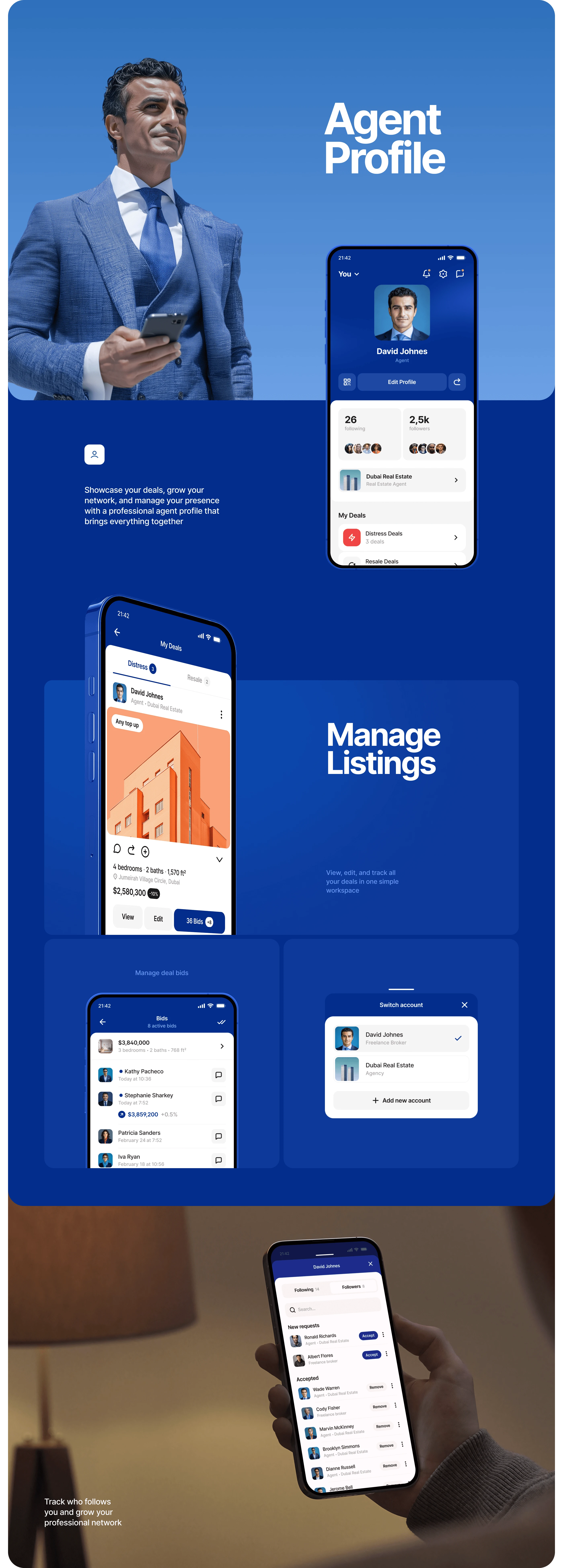 Behomes — Real Estate Mobile App • UX UI — Изображение №19 — Интерфейсы на Dprofile