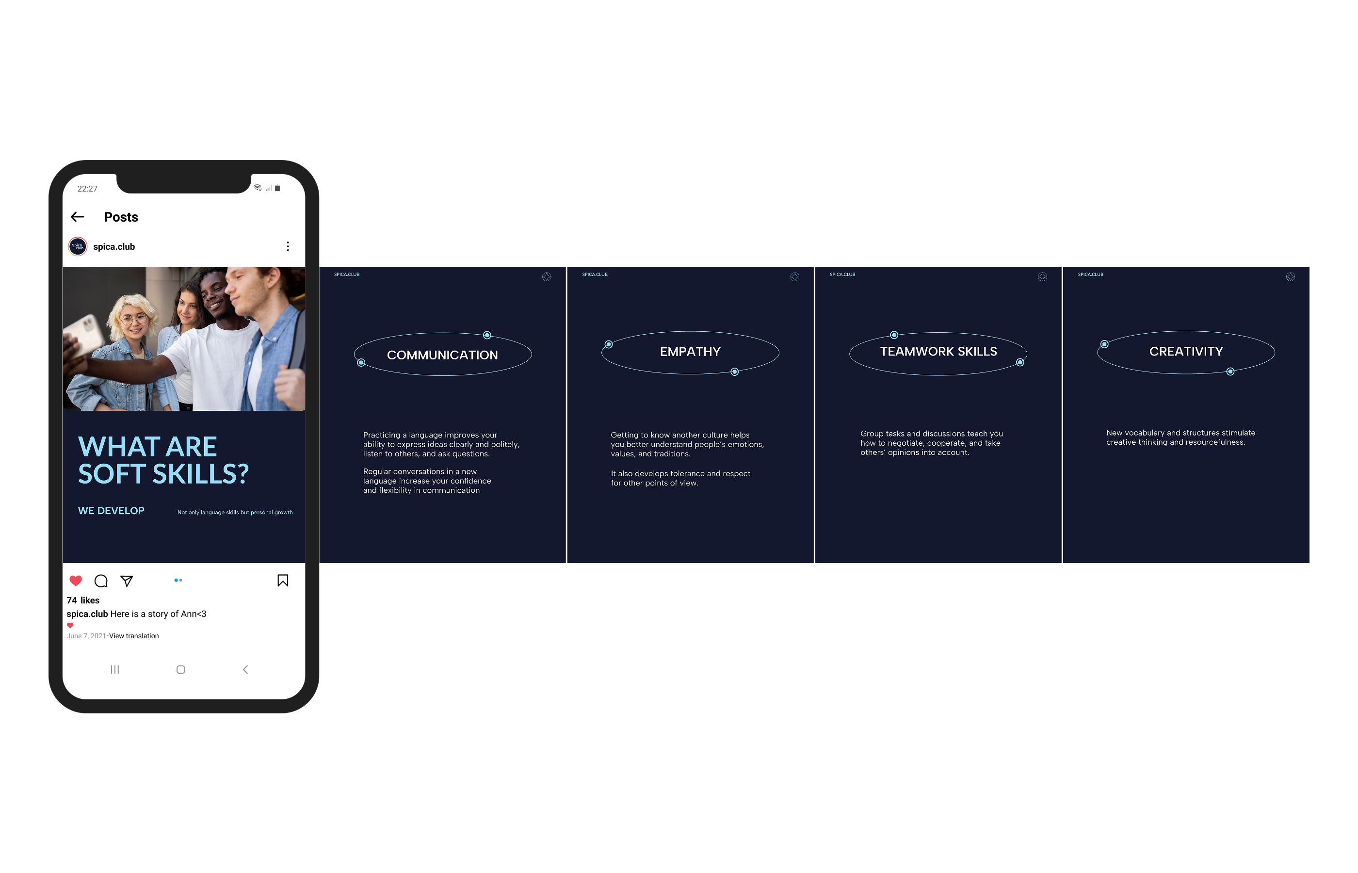 Spica.club | social media identity — Изображение №18 — Брендинг на Dprofile
