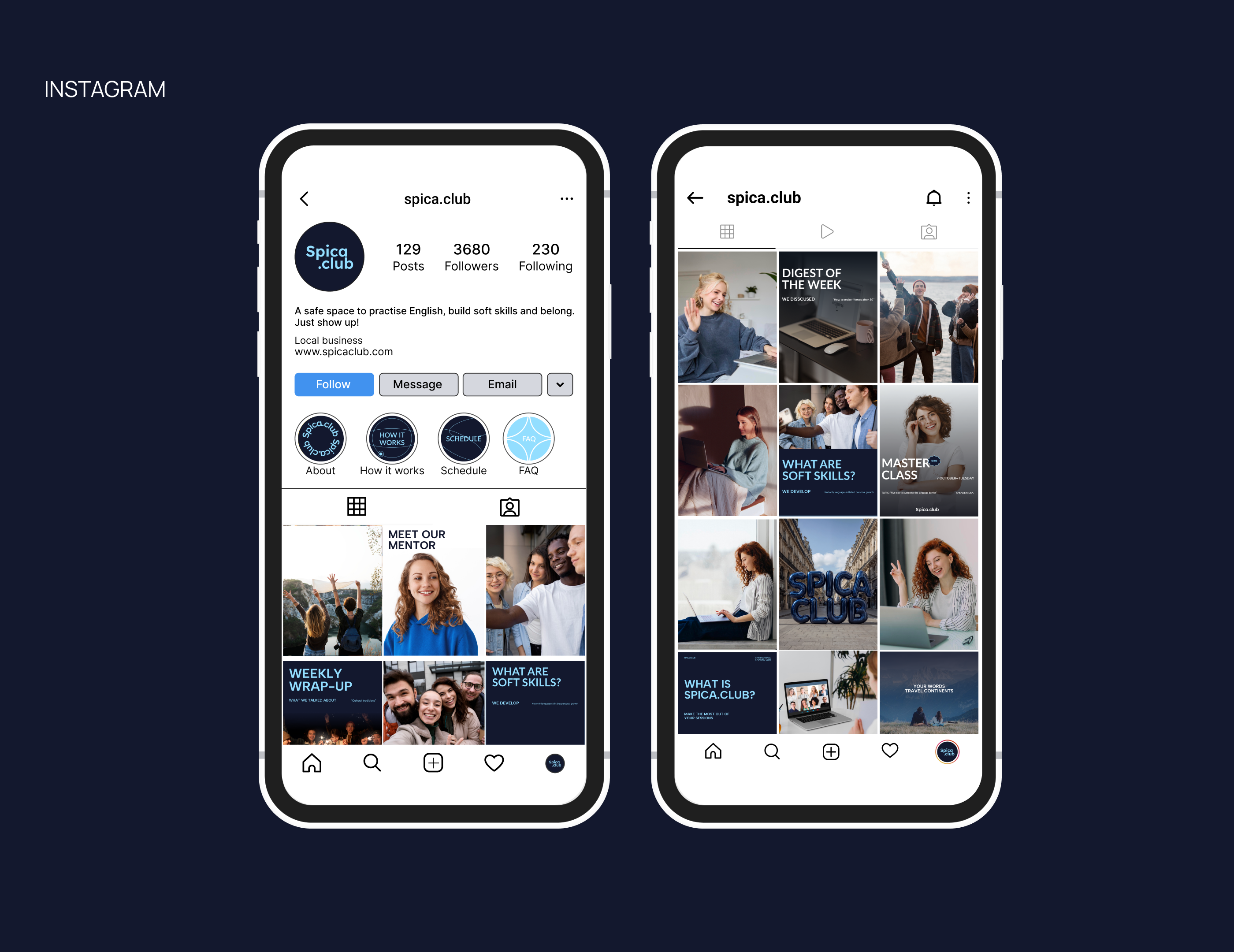 Spica.club | social media identity — Изображение №13 — Брендинг на Dprofile