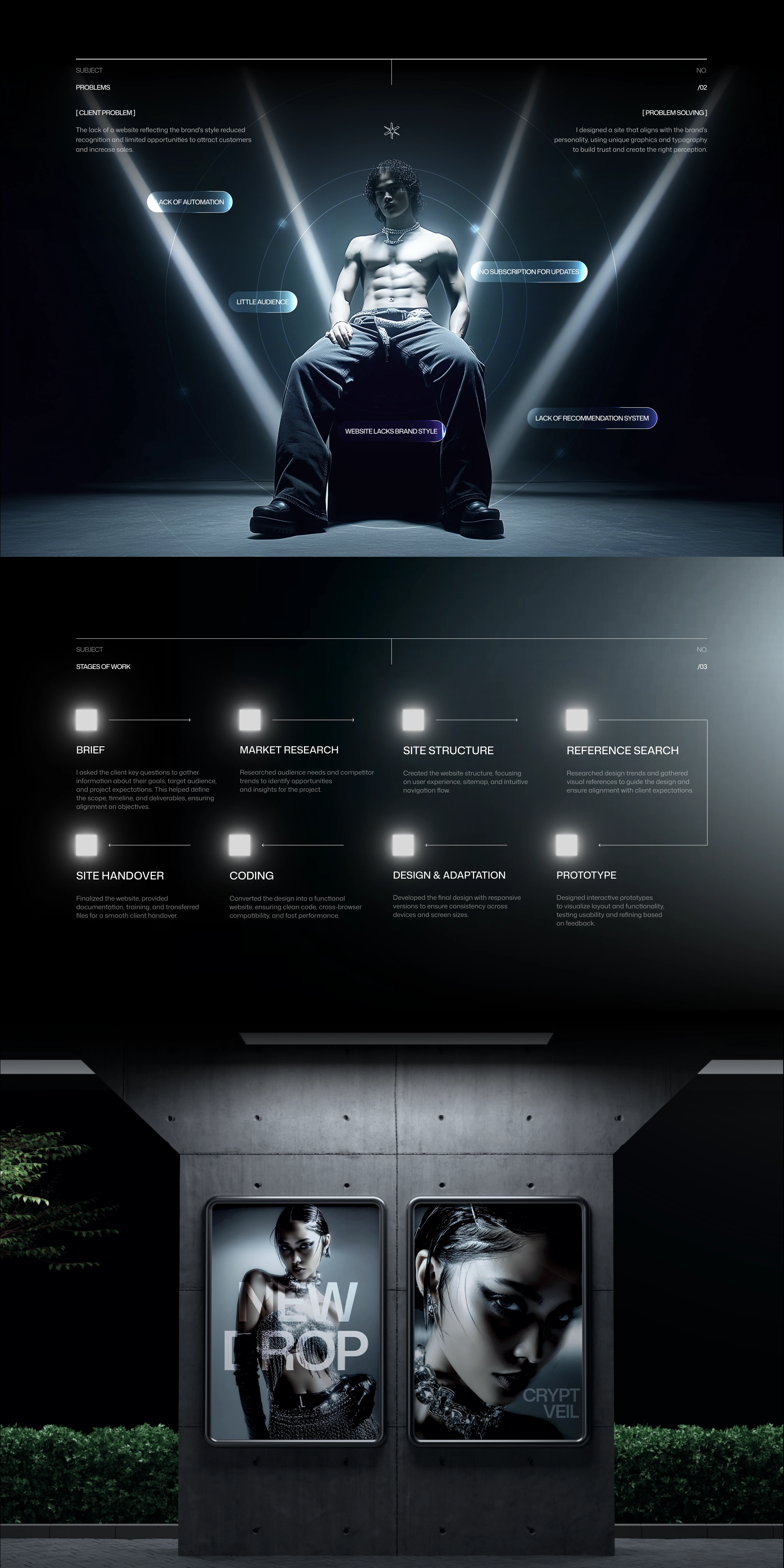 CRYPT VEIL: ONLINE STORE — Изображение №3 — Интерфейсы, Брендинг на Dprofile