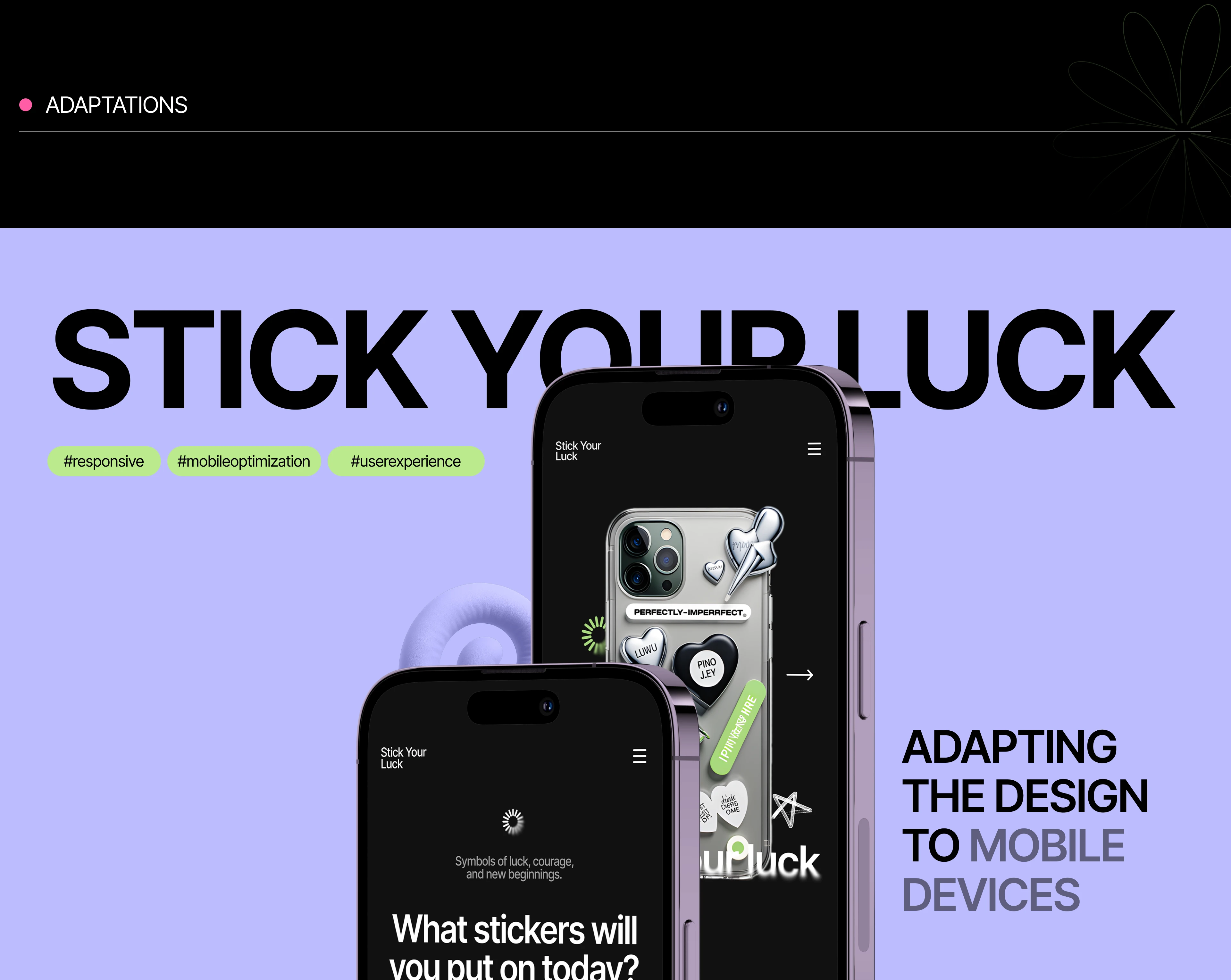 STICK YOUR LUCK: LANDING PAGE — Изображение №7 — Интерфейсы, Брендинг на Dprofile