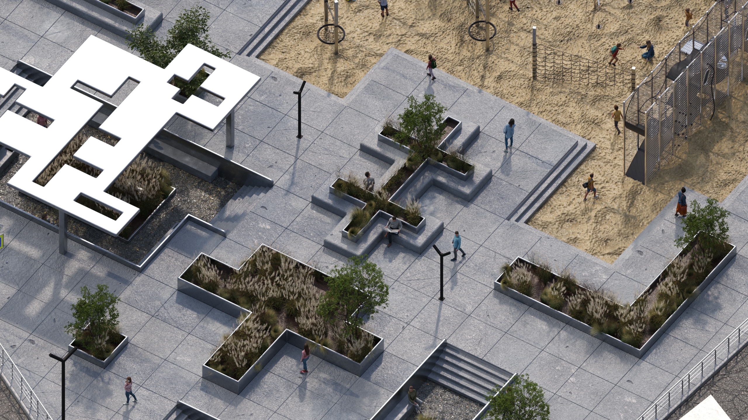 Сквер «Красное знамя» — Изображение №4 — 3D, Архитектура на Dprofile