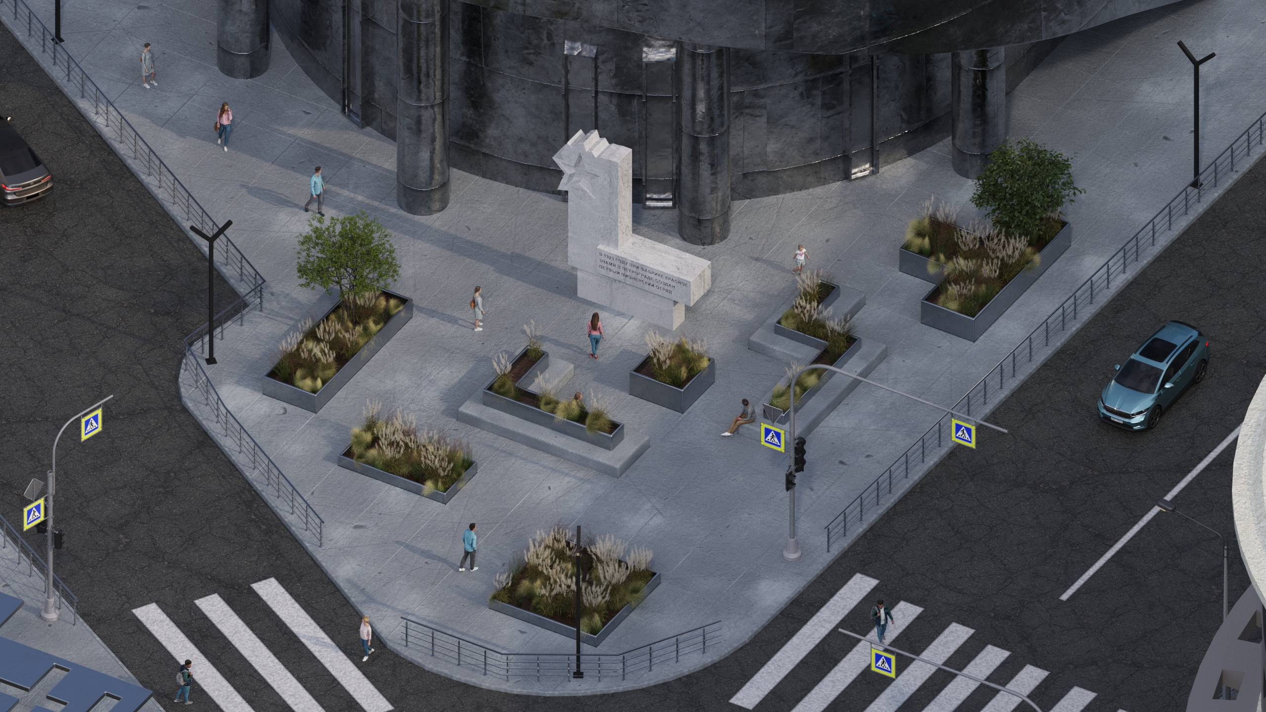 Сквер «Красное знамя» — Изображение №12 — 3D, Архитектура на Dprofile