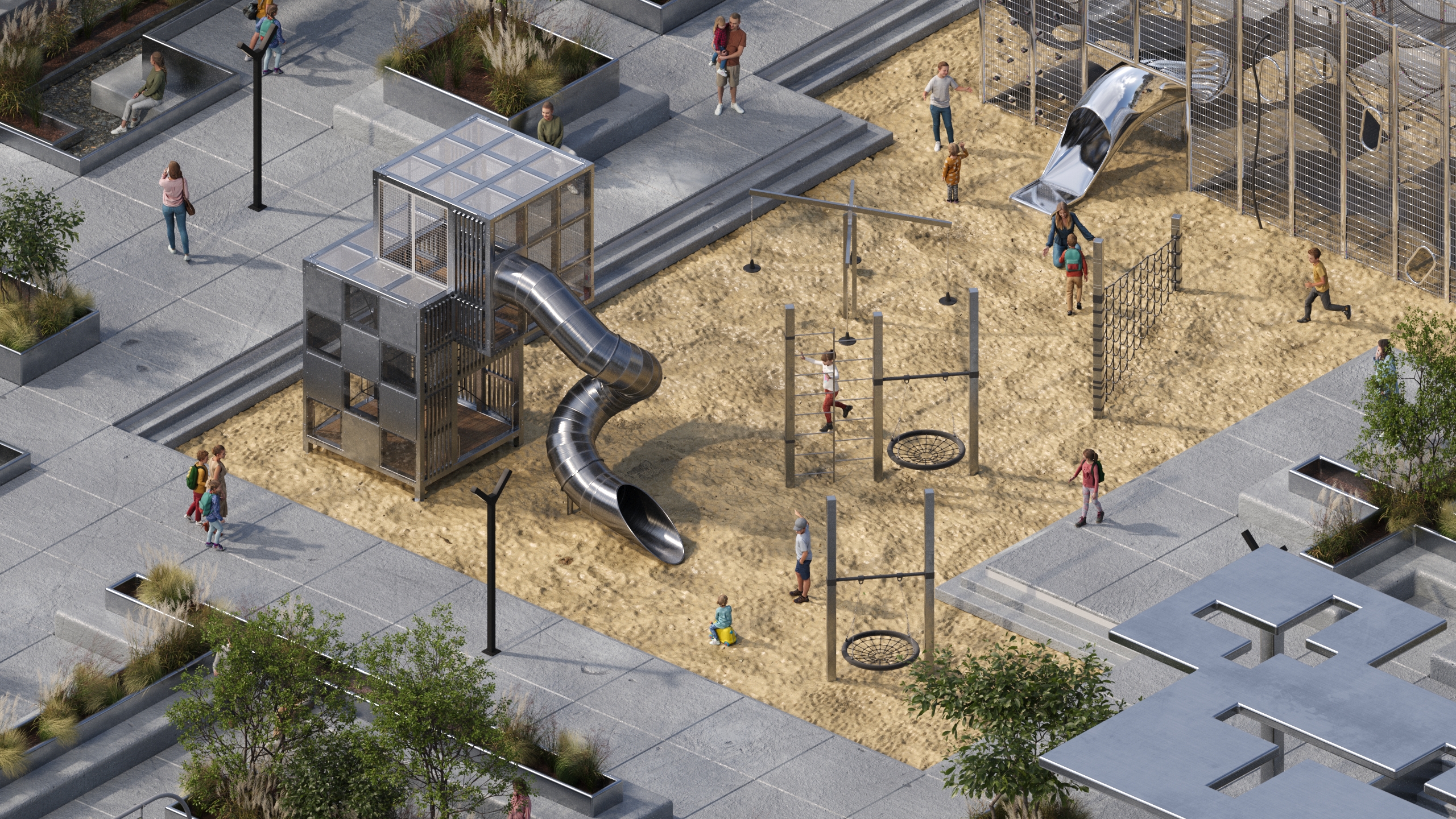 Сквер «Красное знамя» — Изображение №3 — 3D, Архитектура на Dprofile