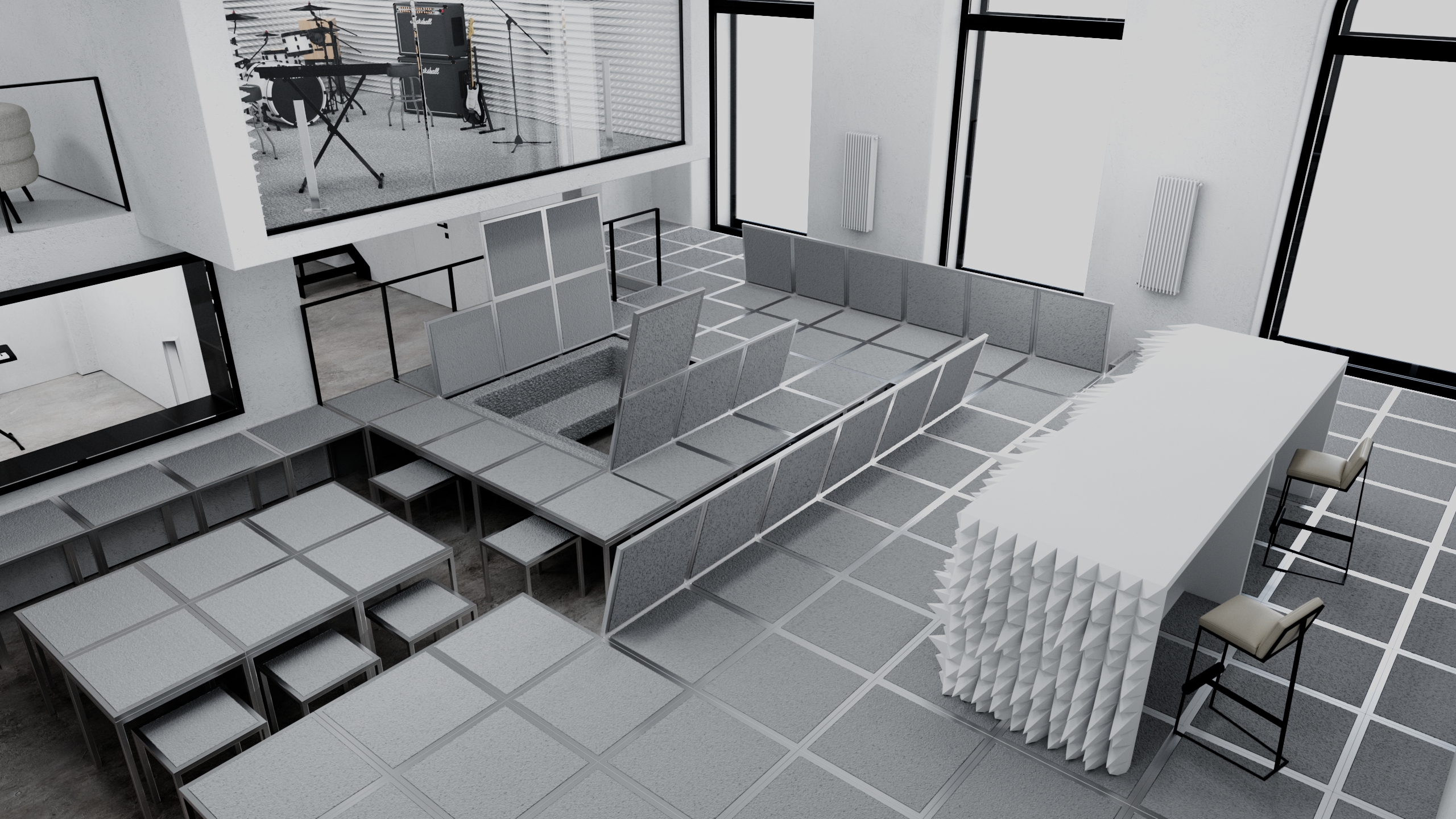 ВАЙТ НОЙЗ: Музыкальная студия — Изображение №12 — Архитектура на Dprofile