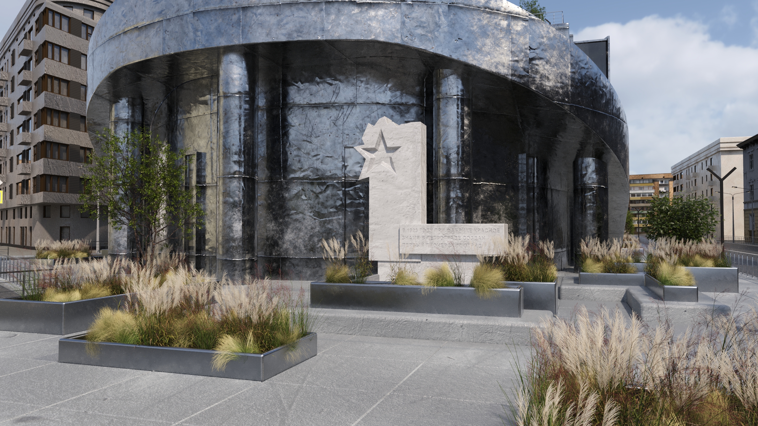 Сквер «Красное знамя» — Изображение №13 — 3D, Архитектура на Dprofile