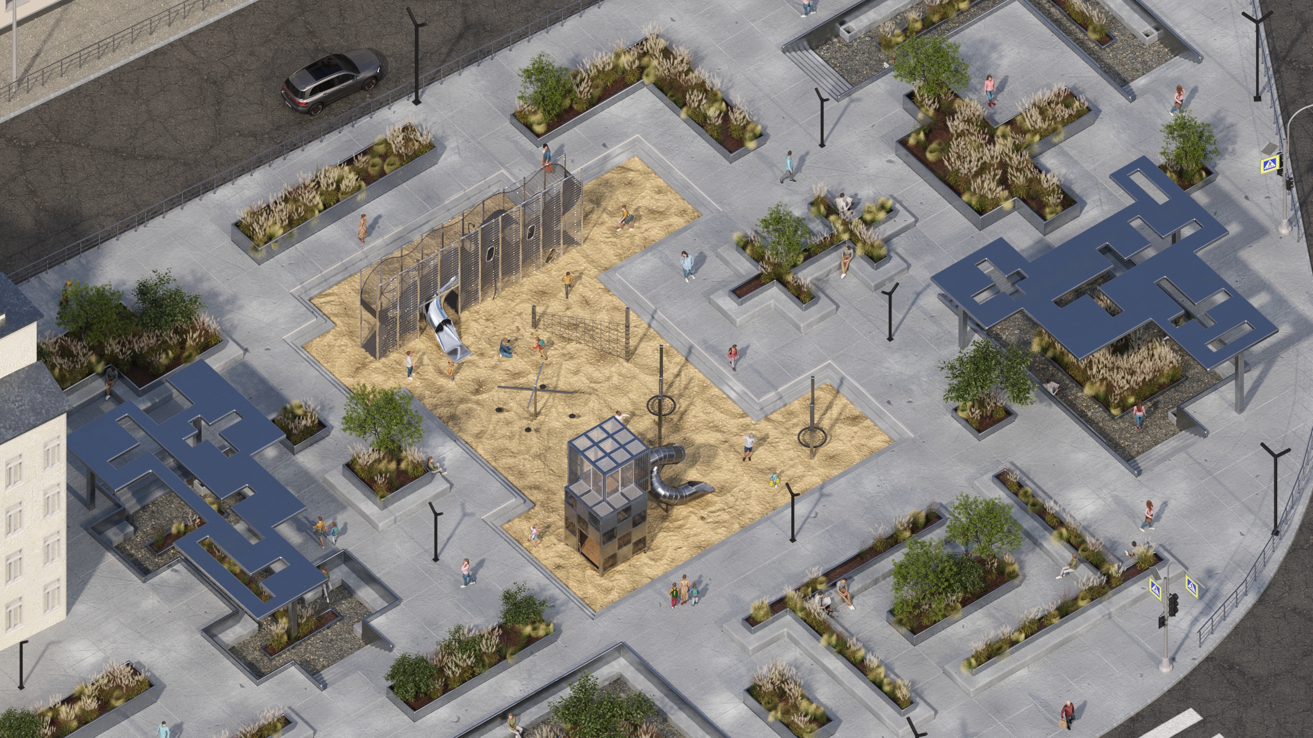 Сквер «Красное знамя» — Изображение №2 — 3D, Архитектура на Dprofile