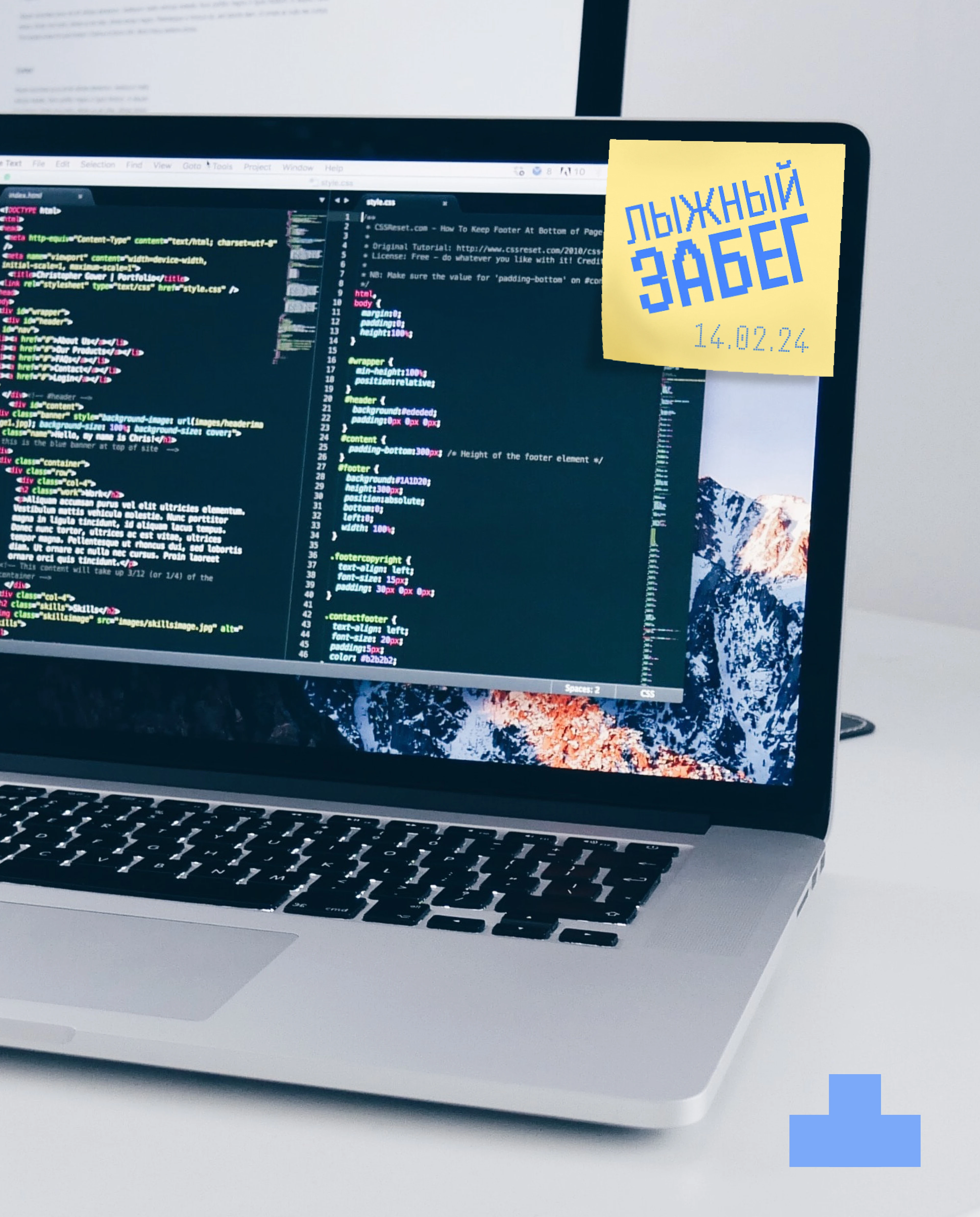 Айдентика лыжного забега для IT-сообщества — Изображение №1 — Брендинг, Графика на Dprofile