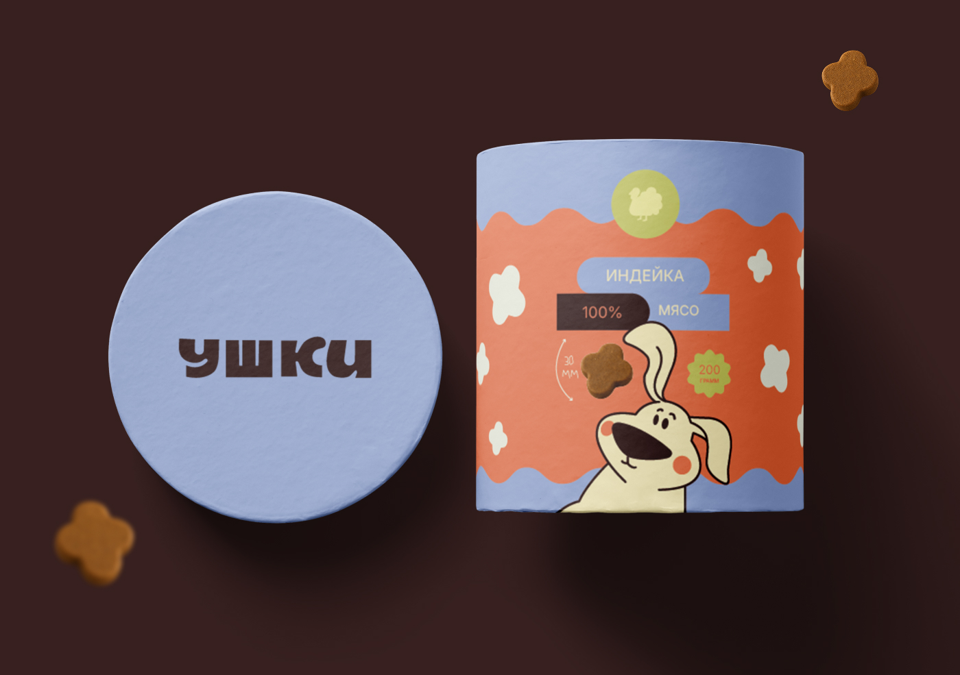 Ушки - айдентика бренда лакомства для собак — Изображение №12 — Брендинг на Dprofile