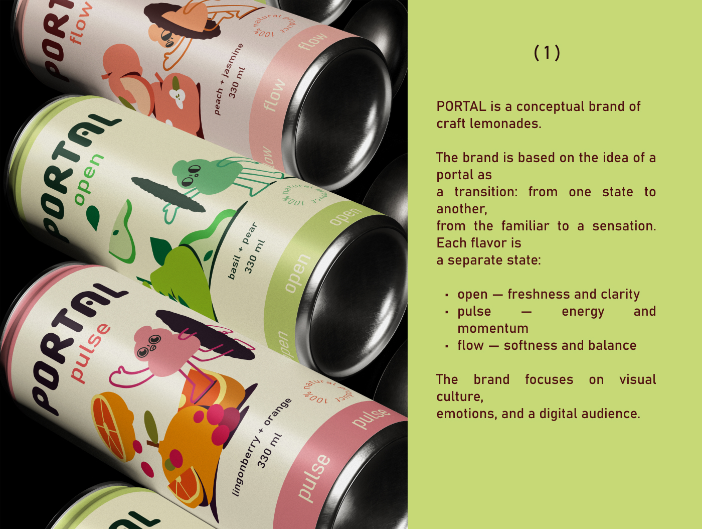 PORTAL — бренд крафтовых лимонадов — Изображение №2 — Брендинг на Dprofile