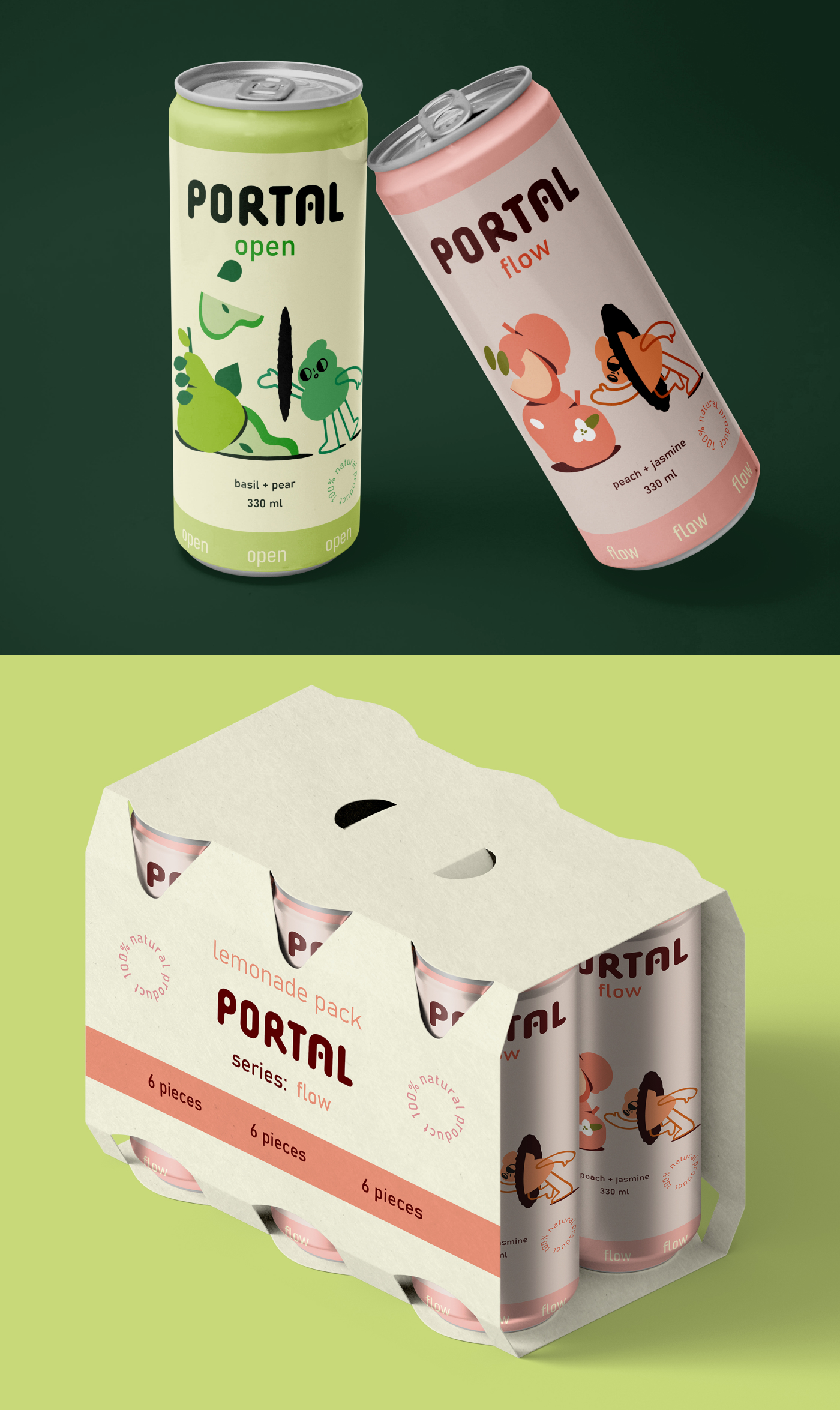 PORTAL — бренд крафтовых лимонадов — Изображение №10 — Брендинг на Dprofile