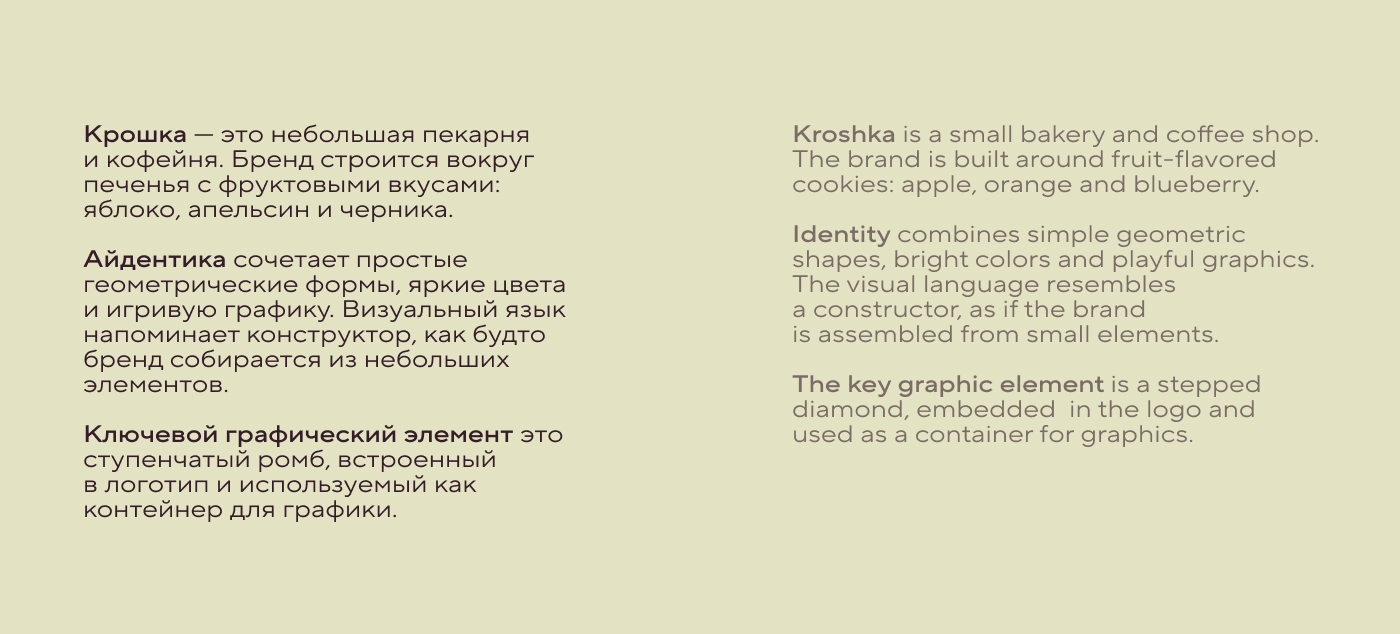 Крошка - айдентика кофейни и дизайн логотипа — Изображение №3 — Брендинг на Dprofile