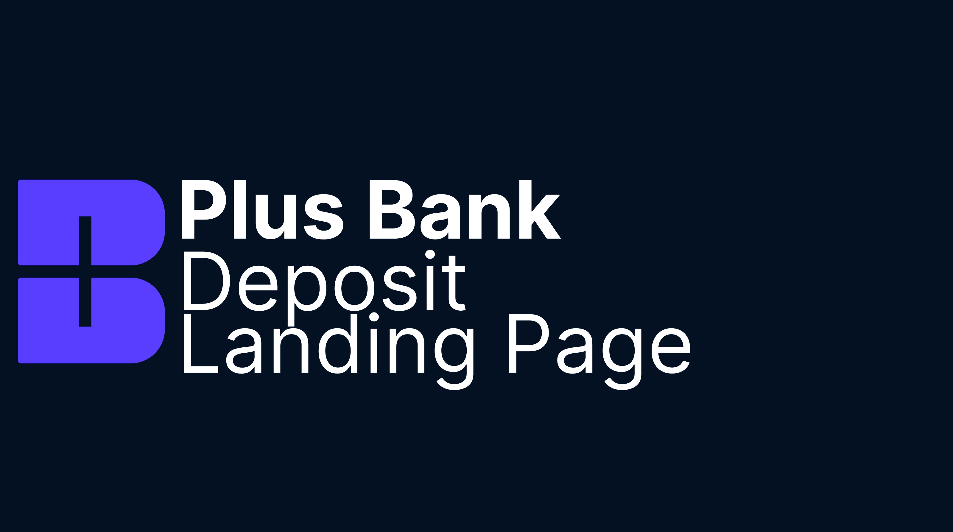 Plus Bank Deposit Landing Page — Изображение №1 — Интерфейсы на Dprofile