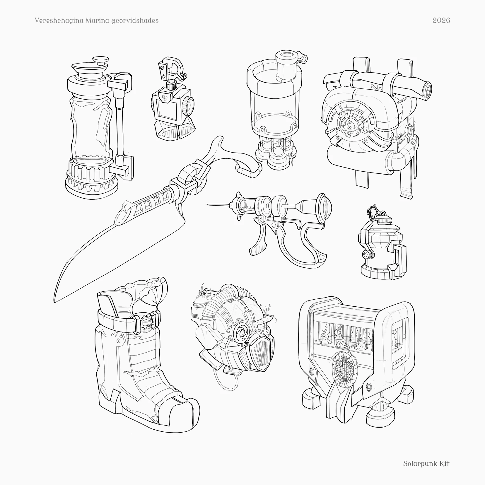 Соларпанк Аптечка — Изображение №2 — Иллюстрация на Dprofile